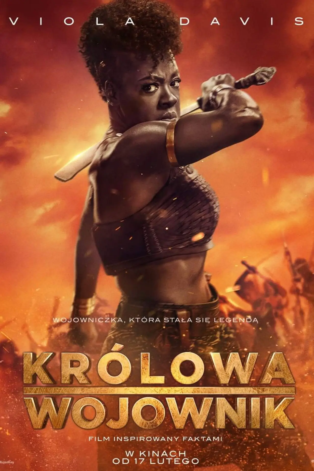 Plakat filmowy "Królowa wojownik"