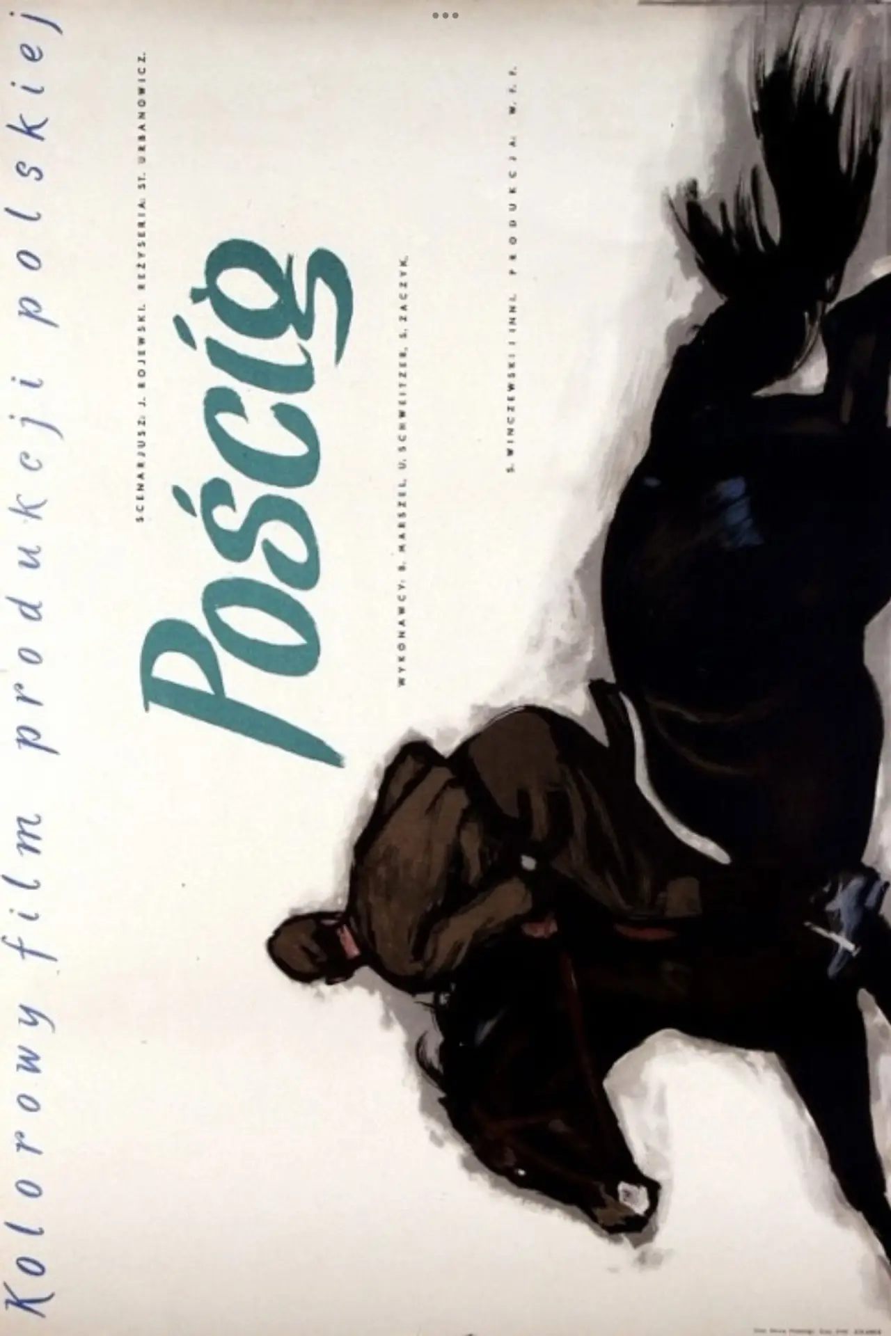 Plakat filmowy "Pościg"