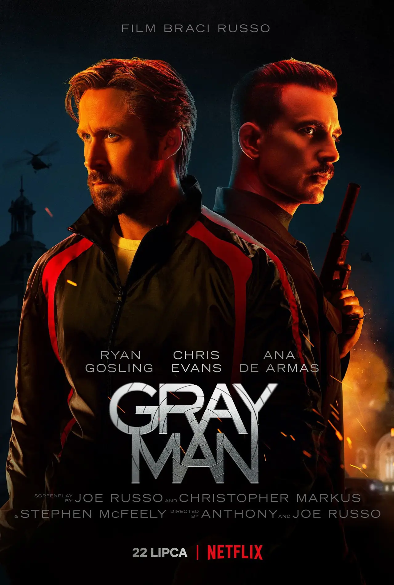 Plakat filmowy "Gray Man"