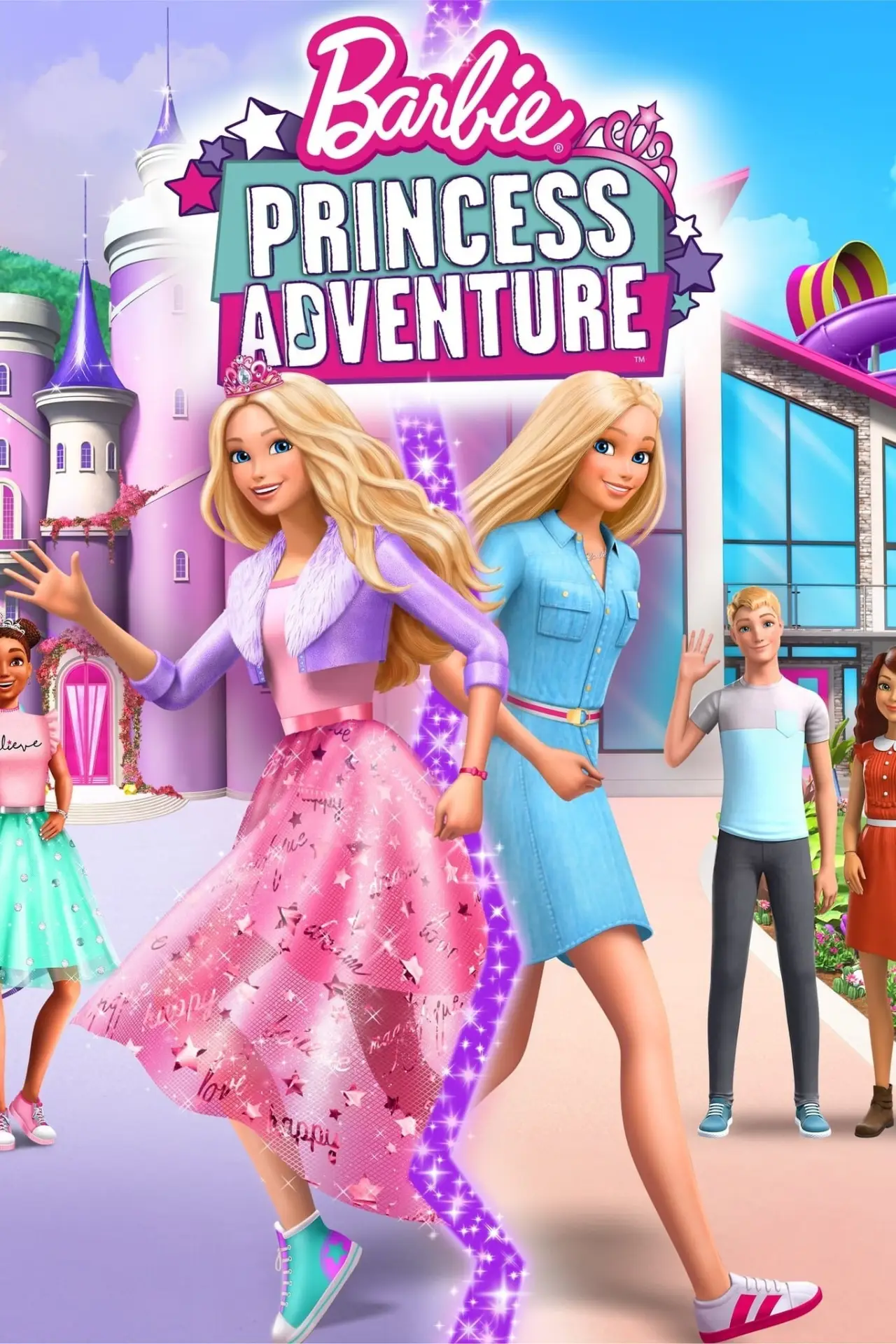Plakat filmowy "Barbie: Przygody księżniczek"
