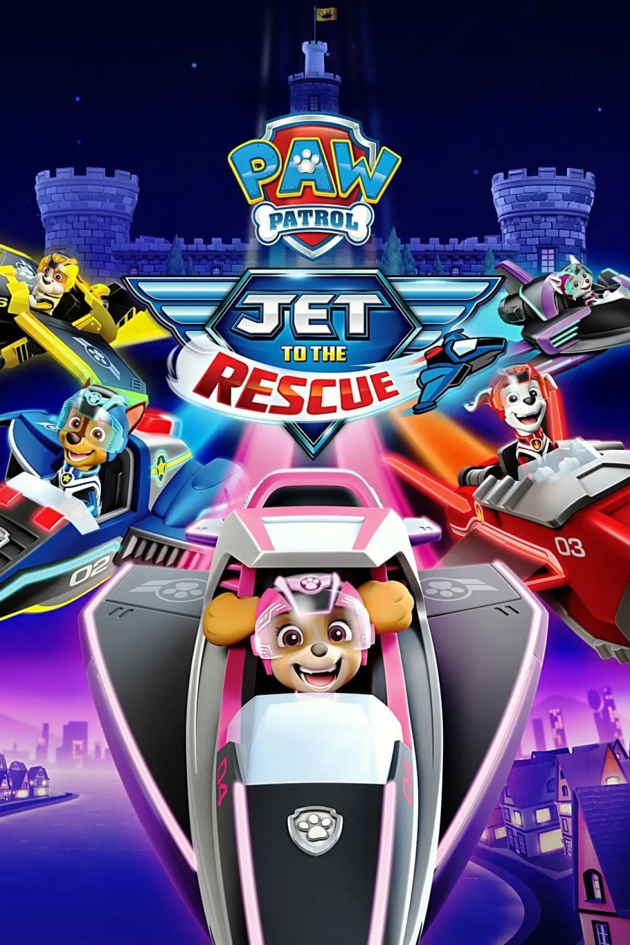 Plakat filmowy "Psi Patrol: Odrzutowce na ratunek"