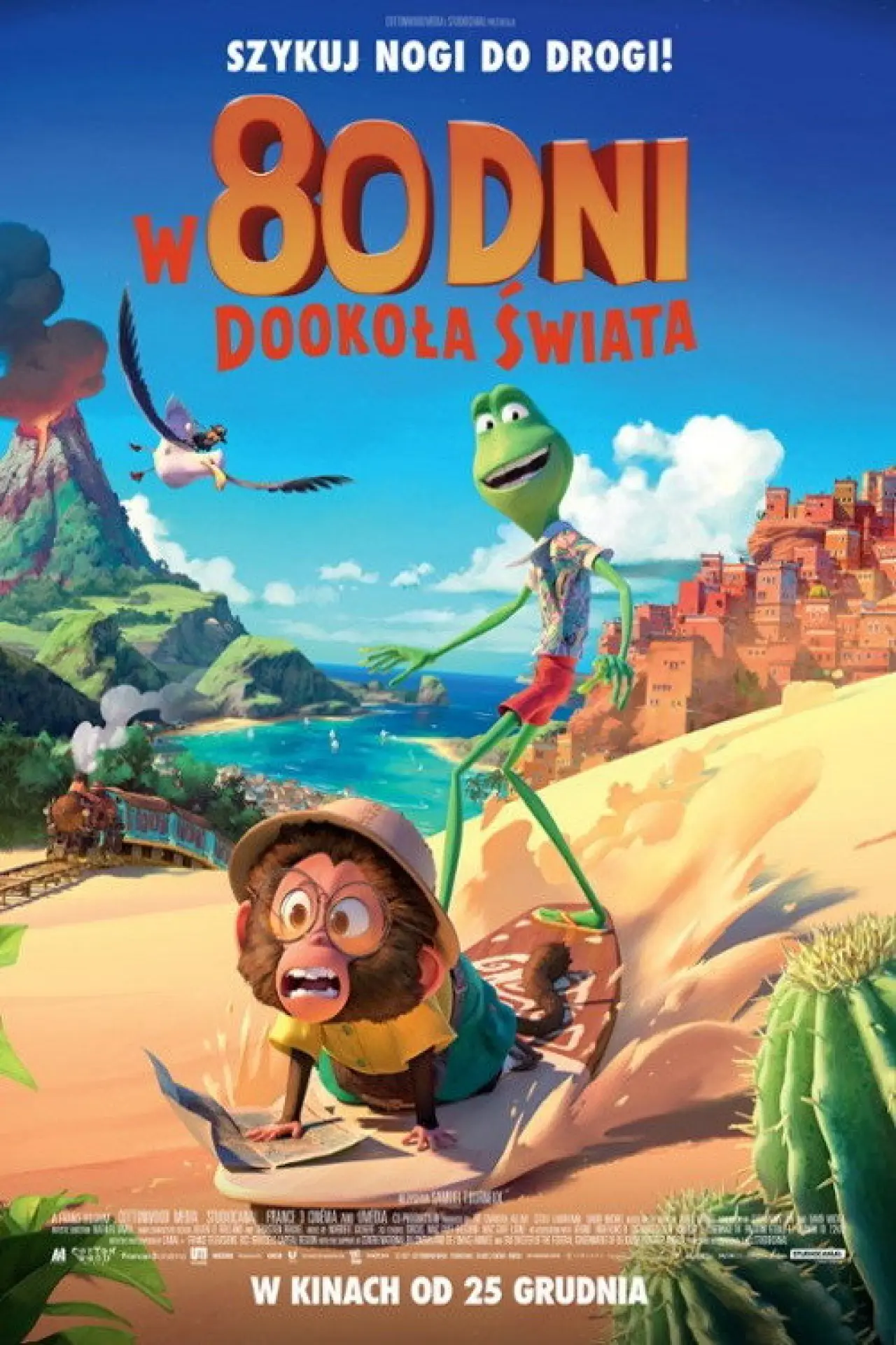 Plakat filmowy "W 80 dni dookoła świata"