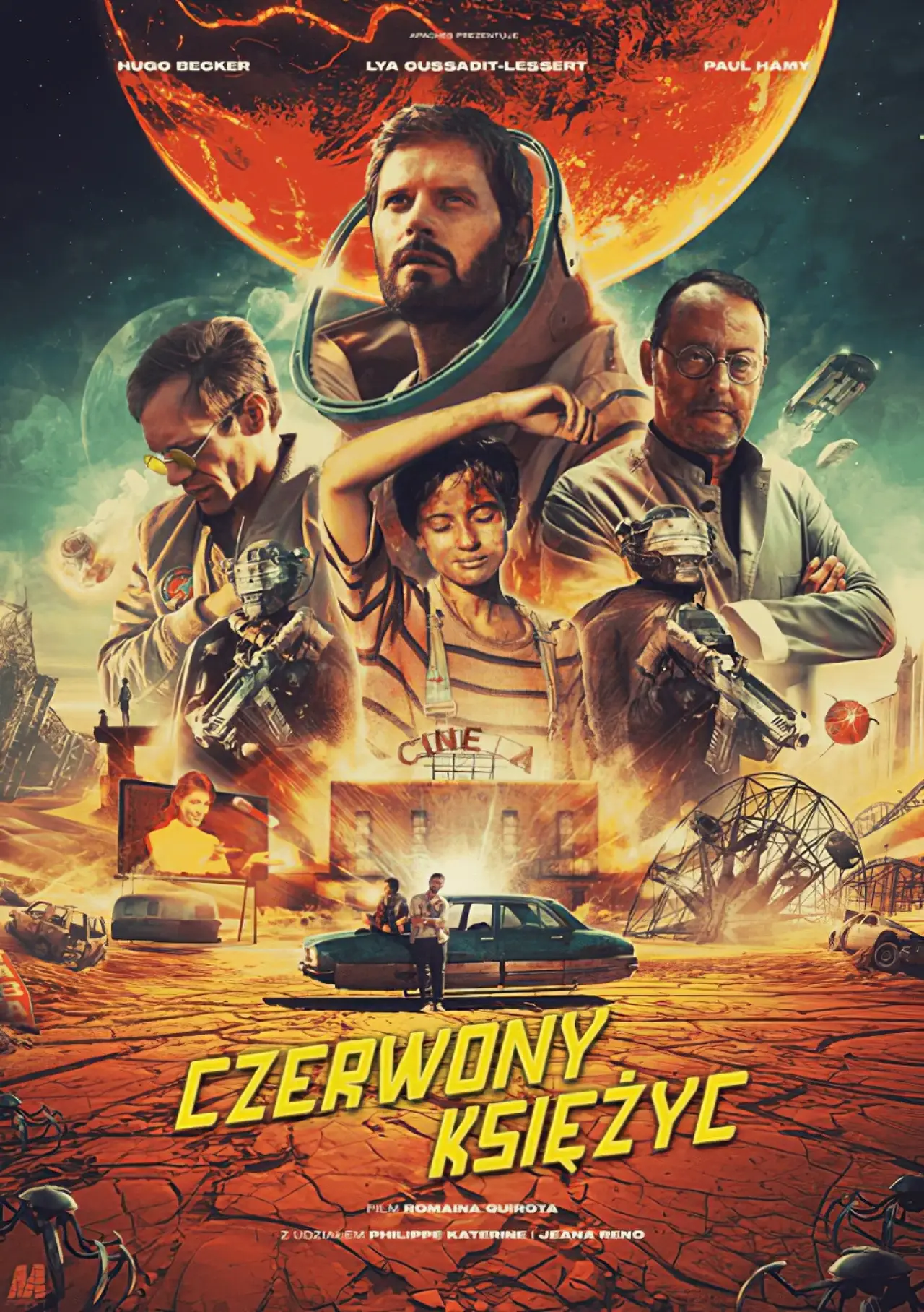 Plakat filmowy "Czerwony księżyc"