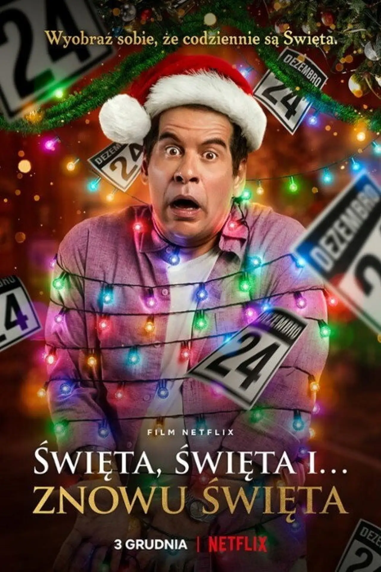 Plakat filmowy "Święta, święta i… znowu święta"