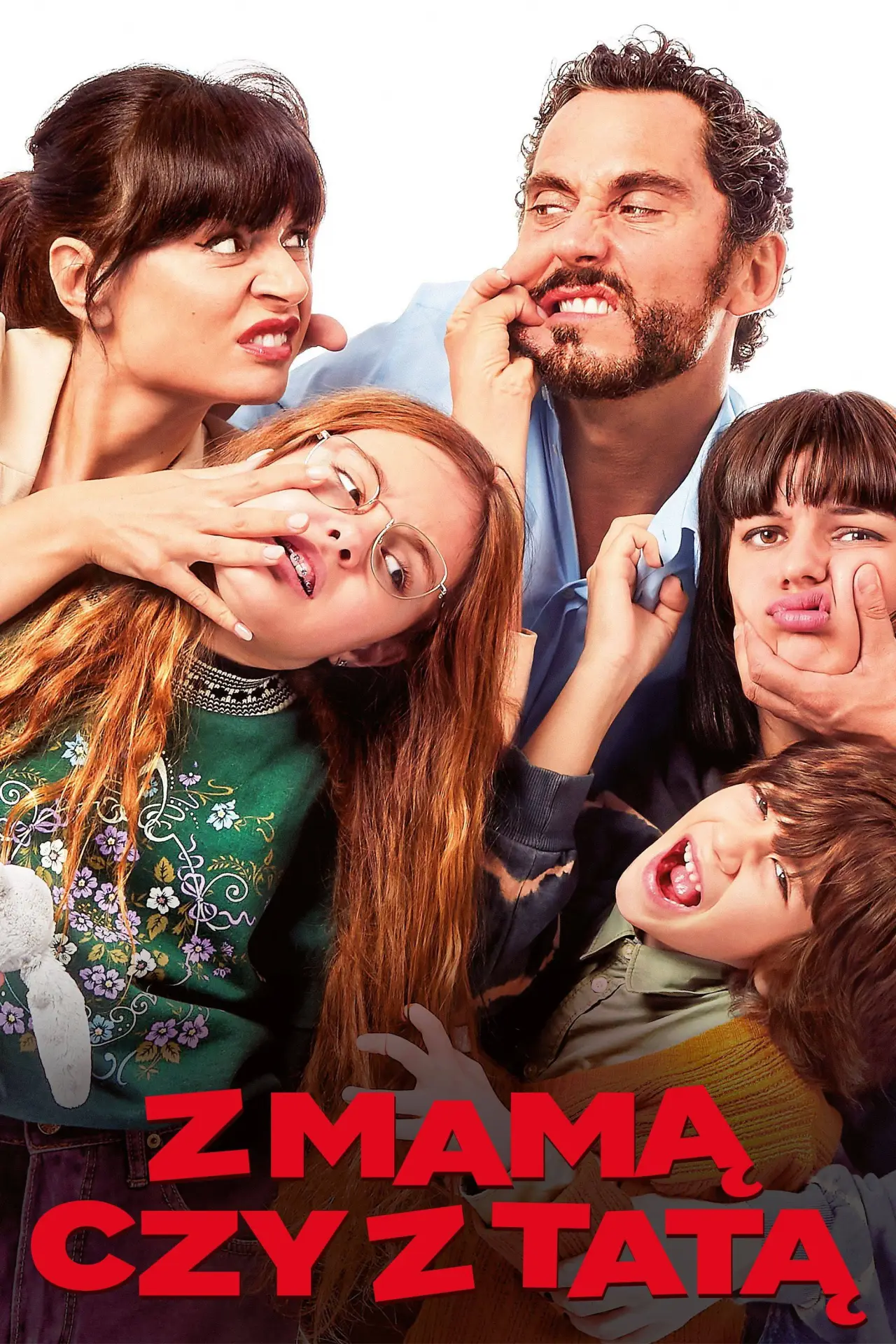 Plakat filmowy "Z mamą czy z tatą"