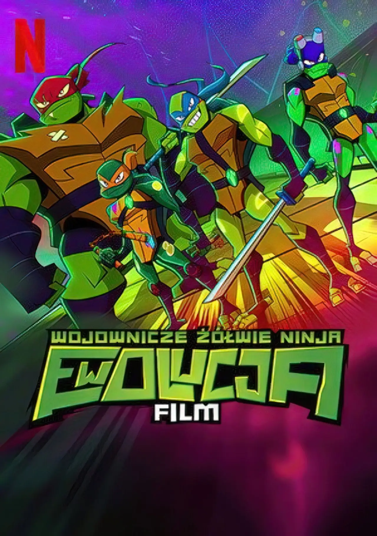 Plakat filmowy "Wojownicze Żółwie Ninja. Ewolucja – Film"