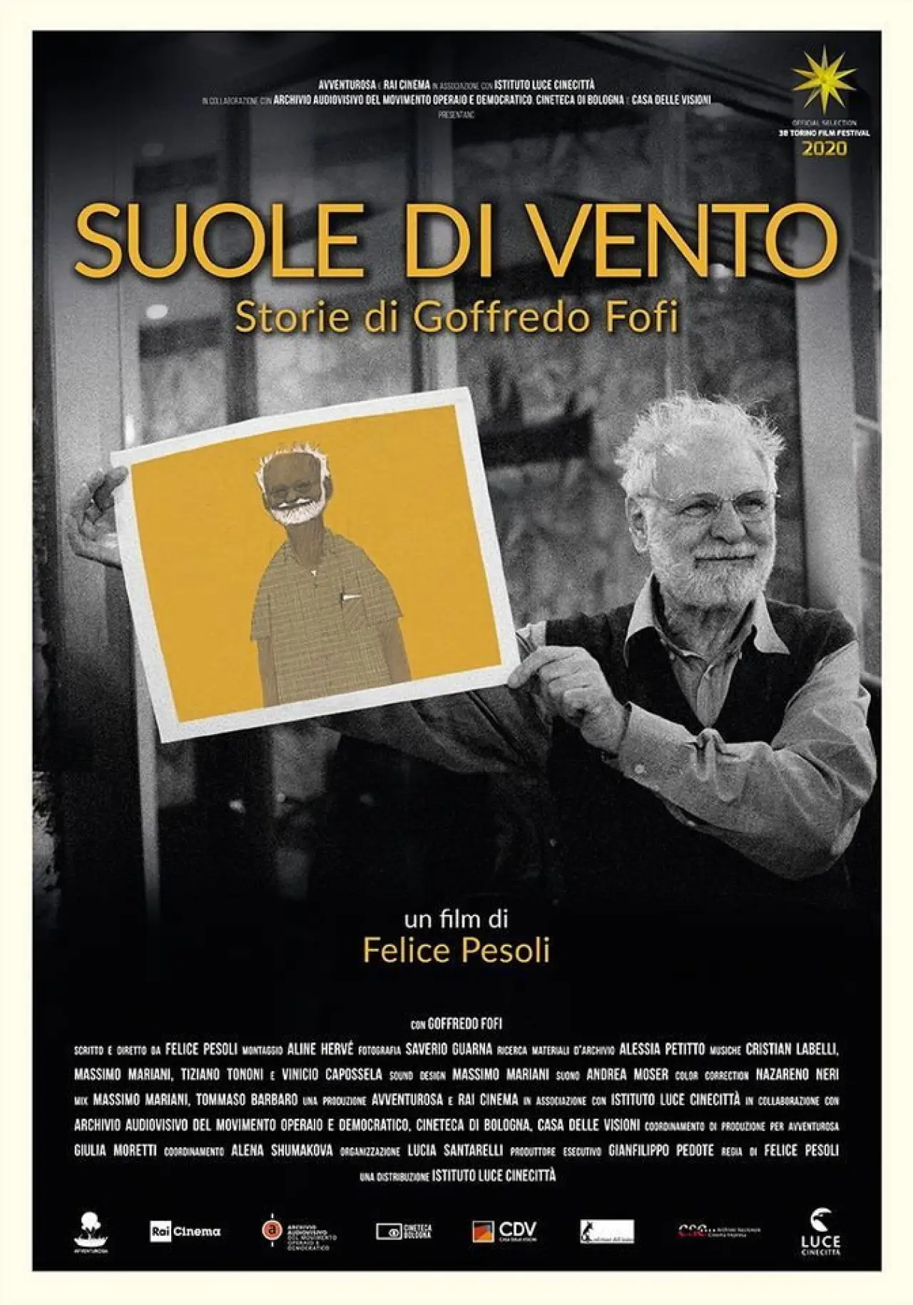 Plakat filmowy "Suole di vento - Storie di Goffredo Fofi"
