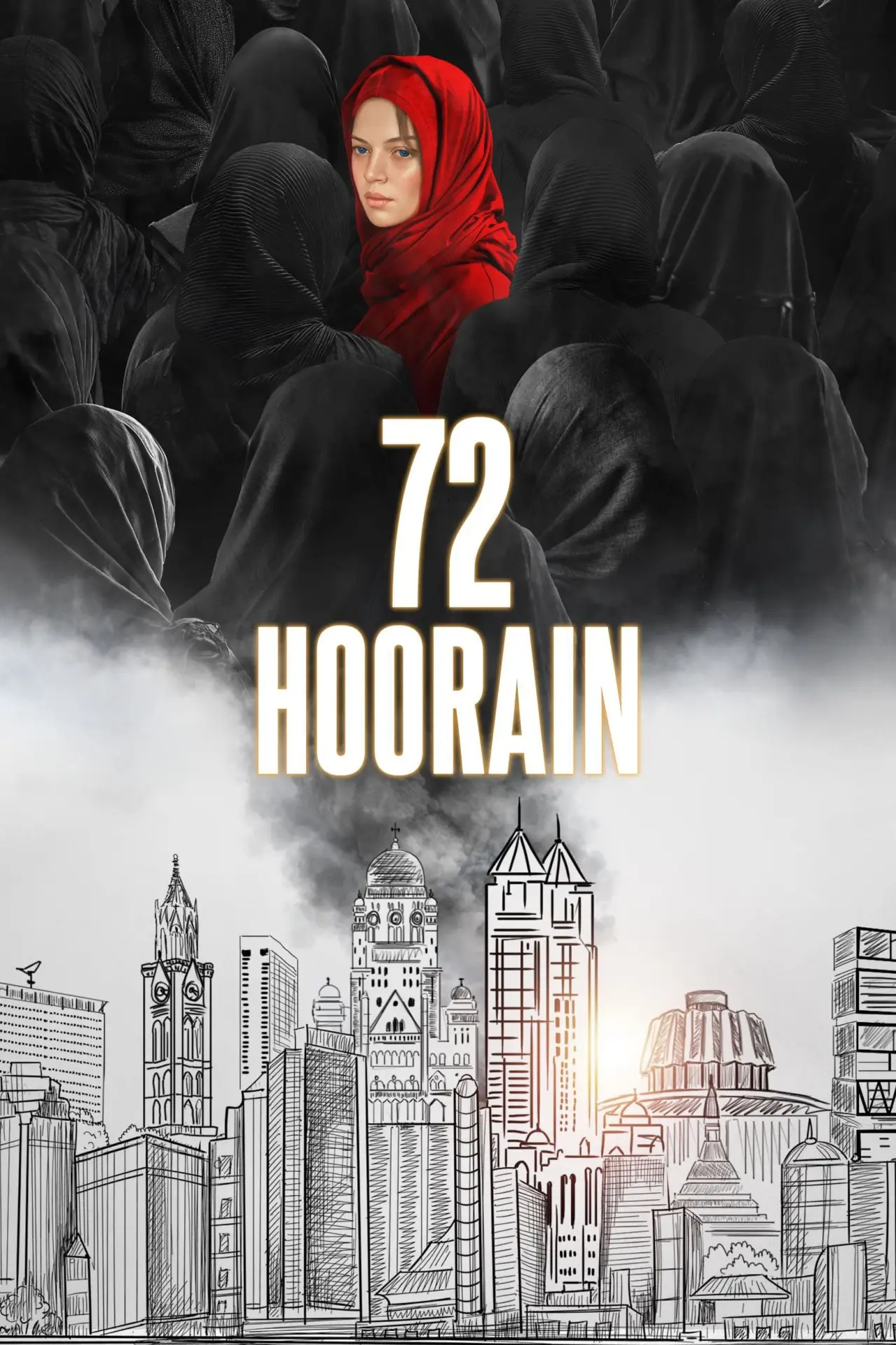 Plakat filmowy "Bahattar Hoorain"