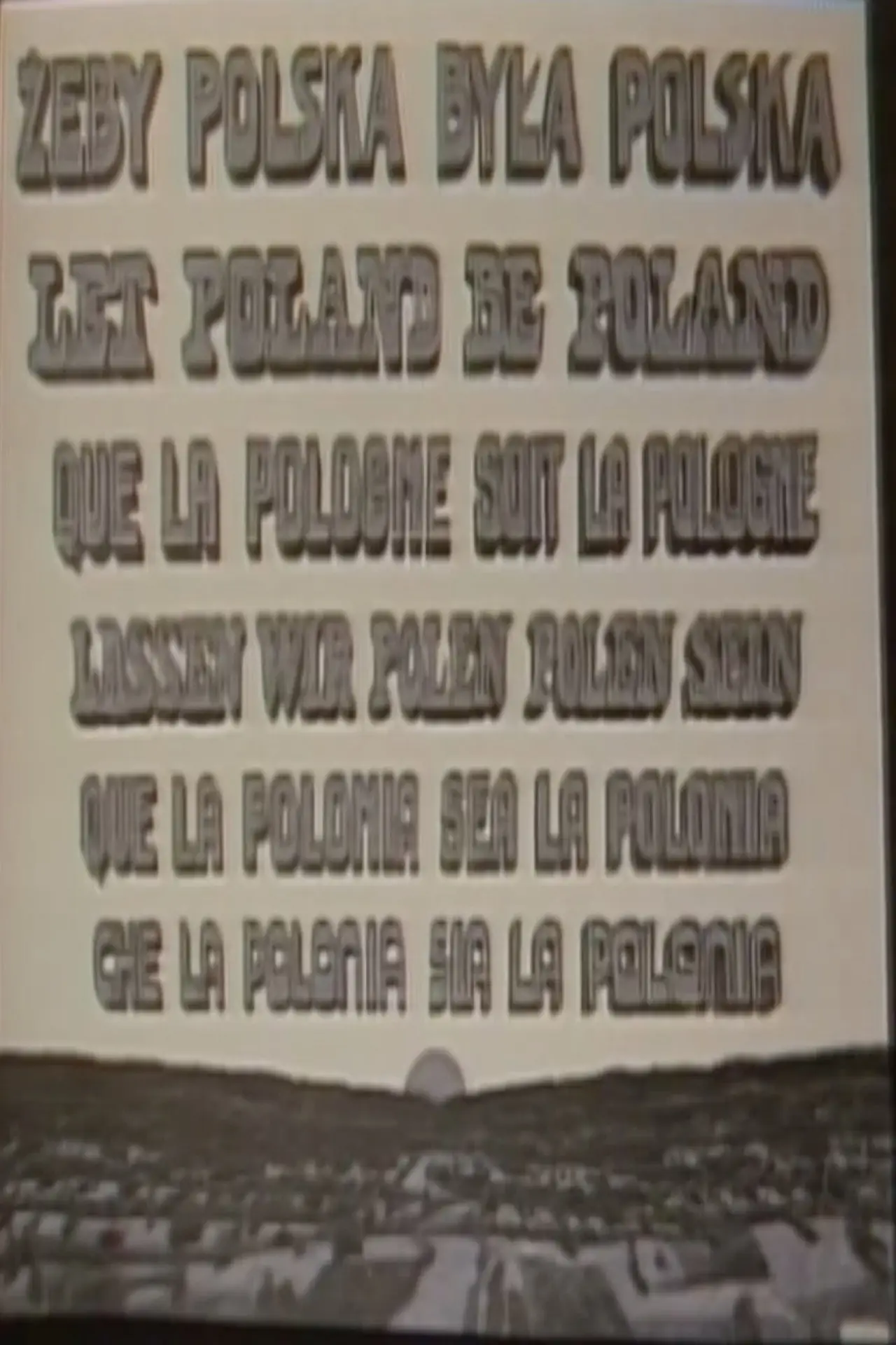 Plakat filmowy "Let Poland Be Poland"