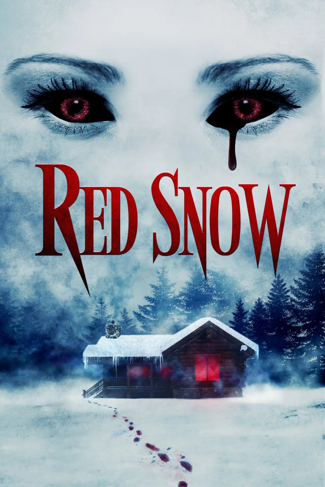 Plakat filmowy "Czerwony śnieg"