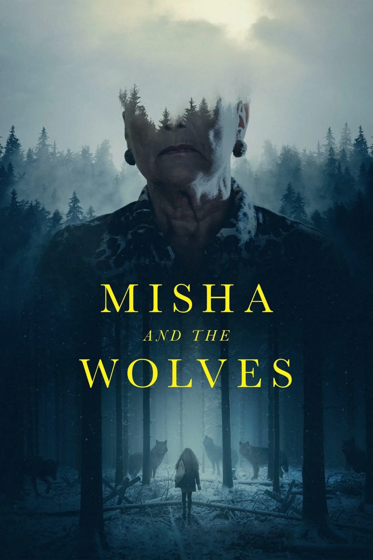 Plakat filmowy "Misha i wilki"