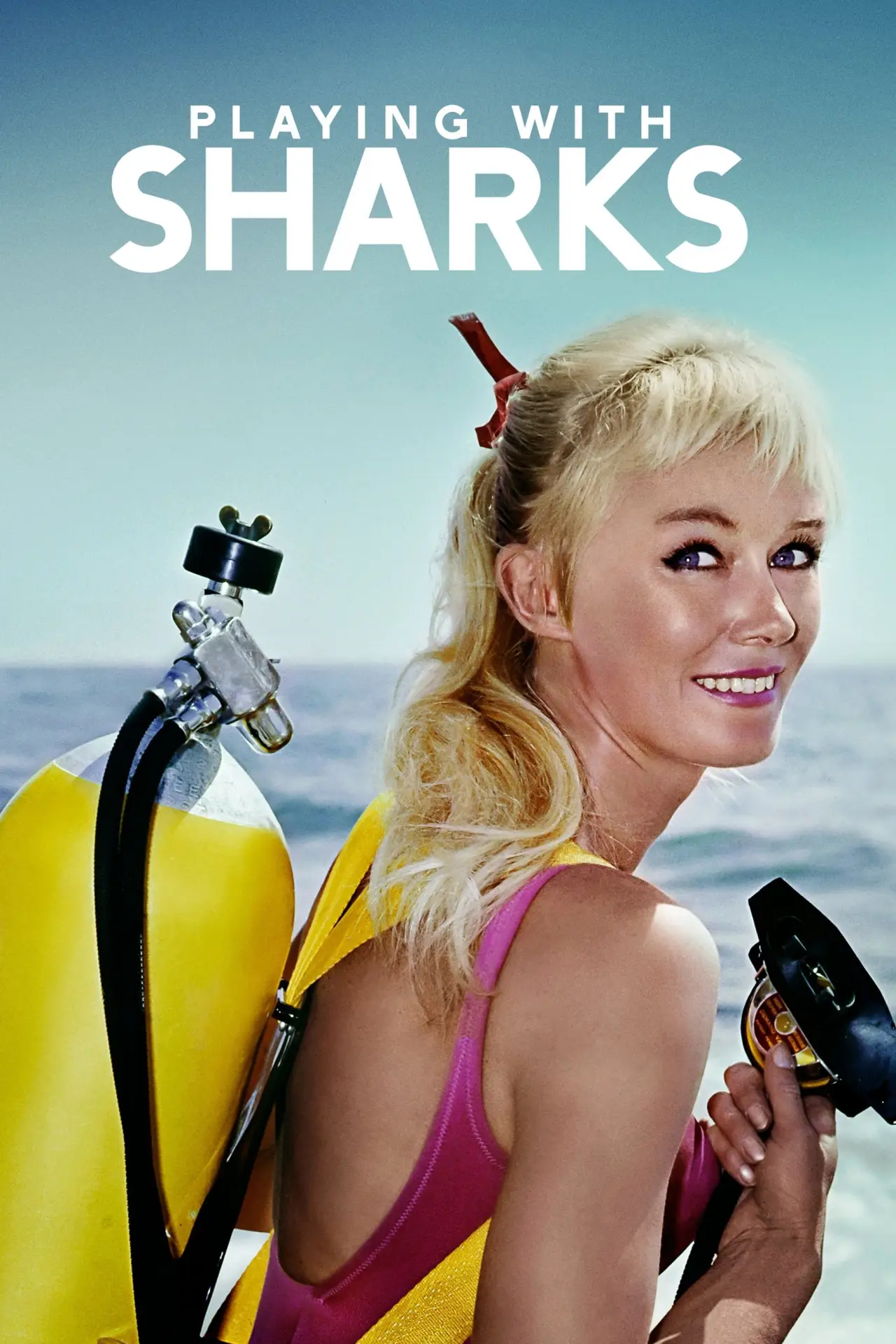 Plakat filmowy "Oko w oko z rekinem"