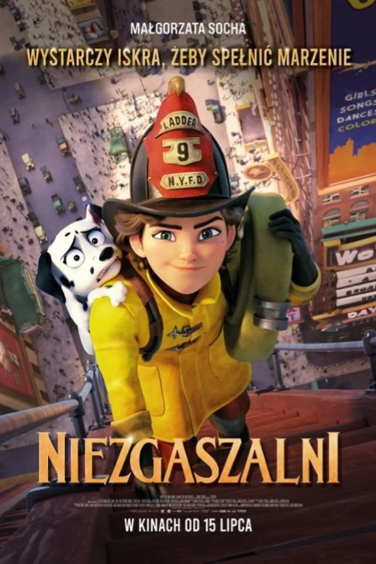 Plakat filmowy "Niezgaszalni"