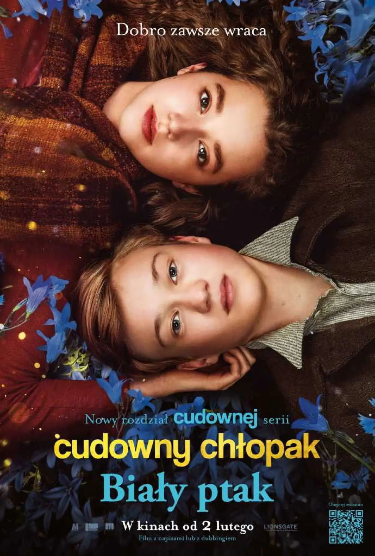 Plakat filmowy "Cudowny chłopak. Biały ptak"