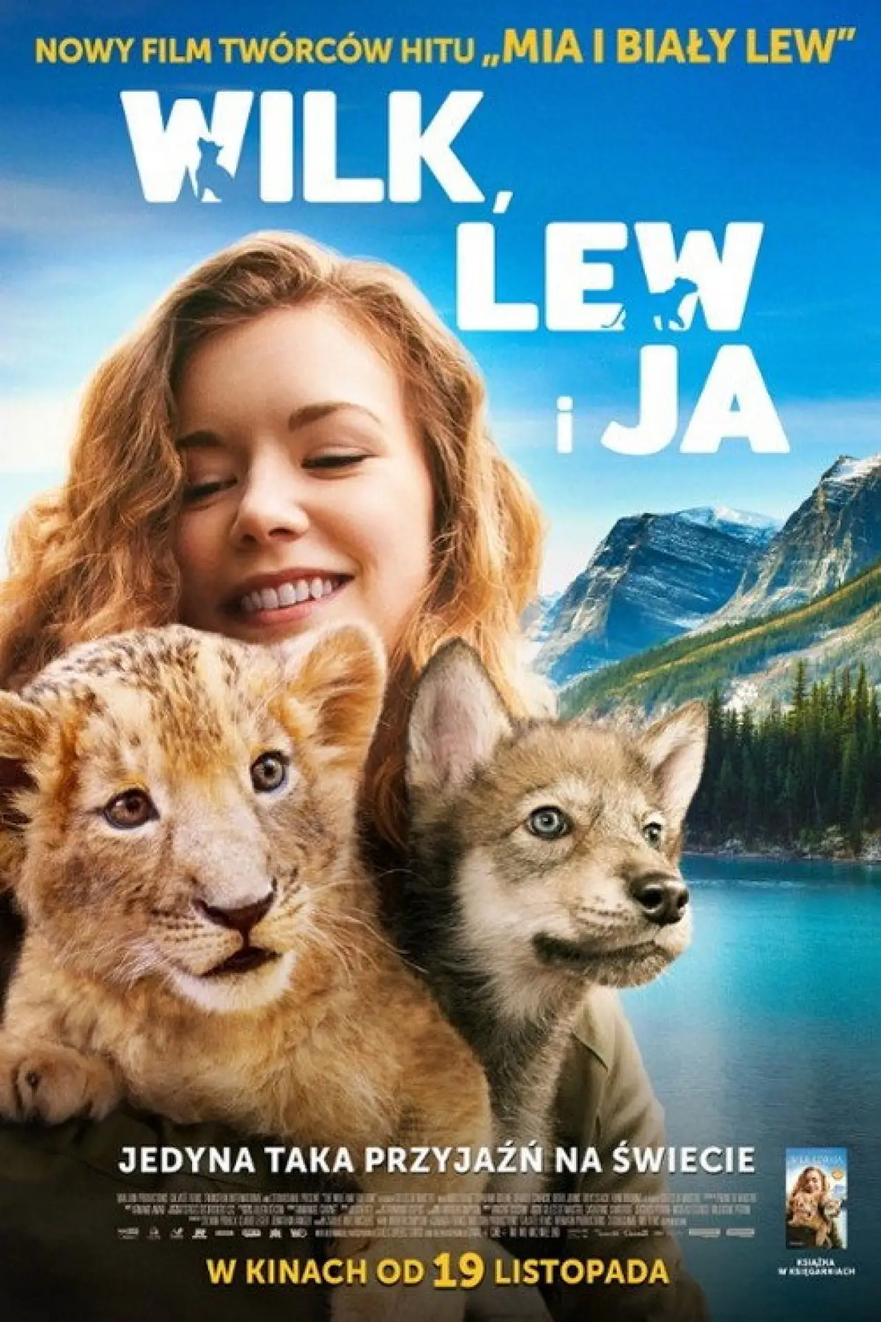 Plakat filmowy "Wilk, lew i ja"