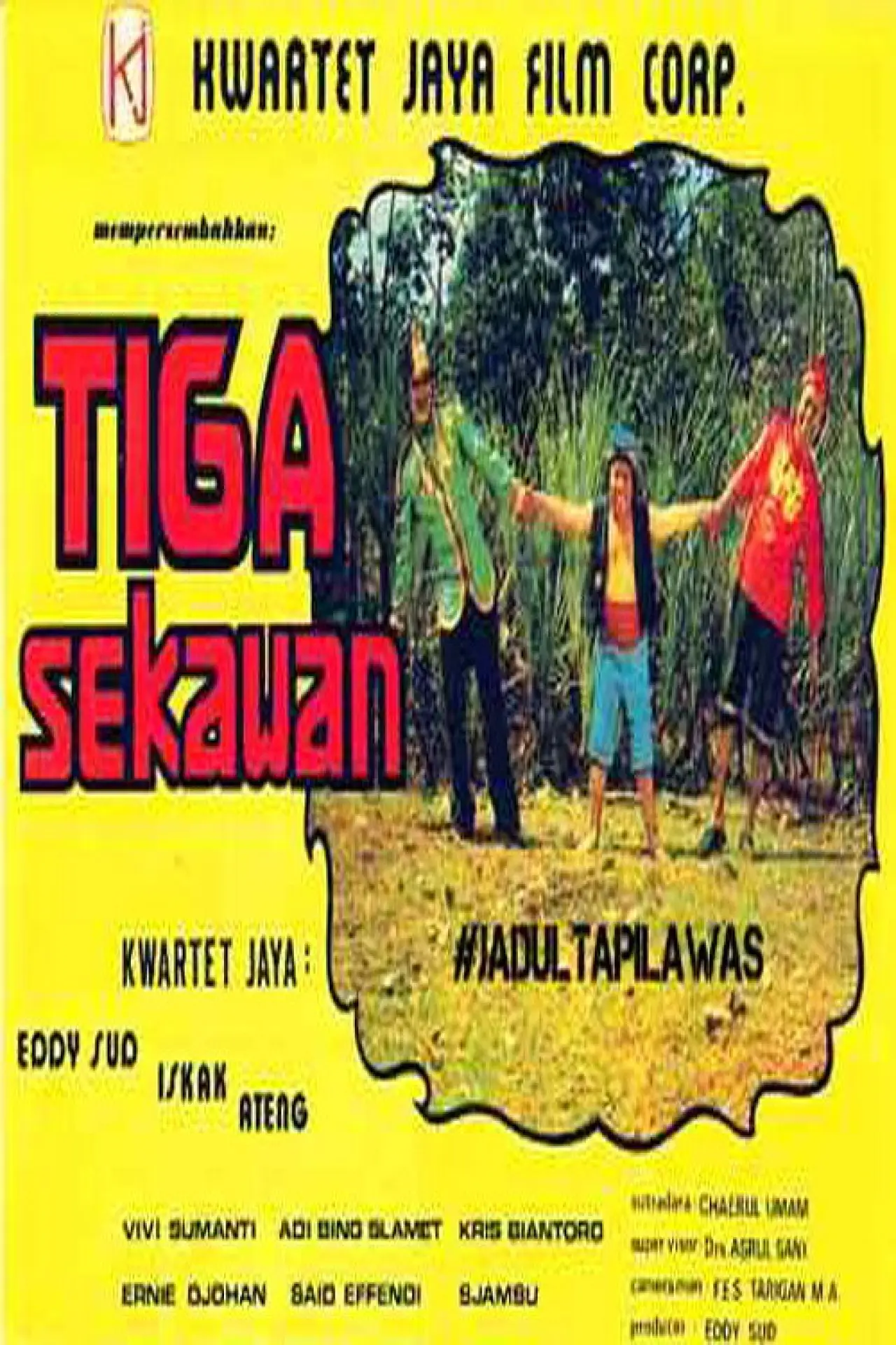 Plakat filmowy "Tiga Sekawan"