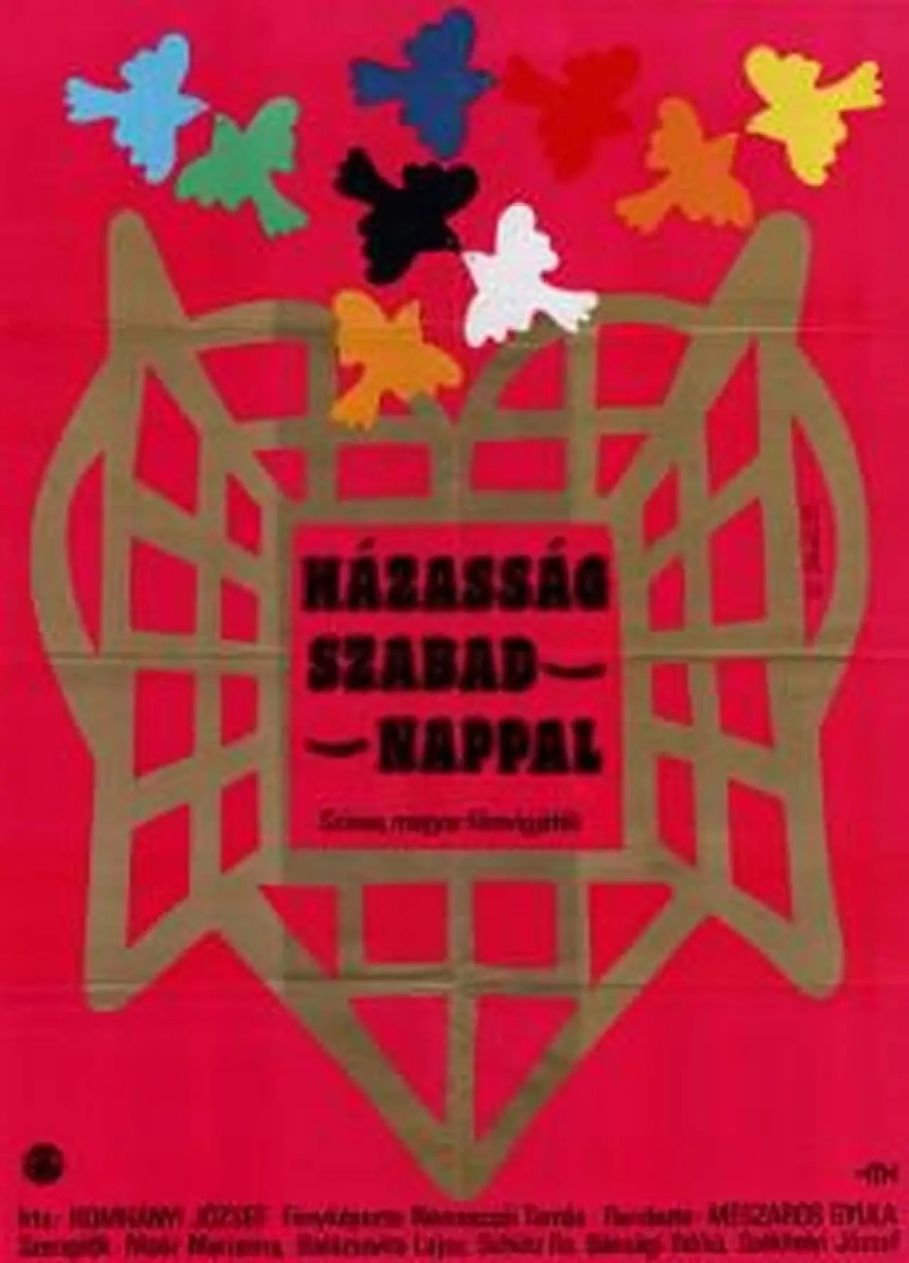 Plakat filmowy "Házasság szabadnappal"