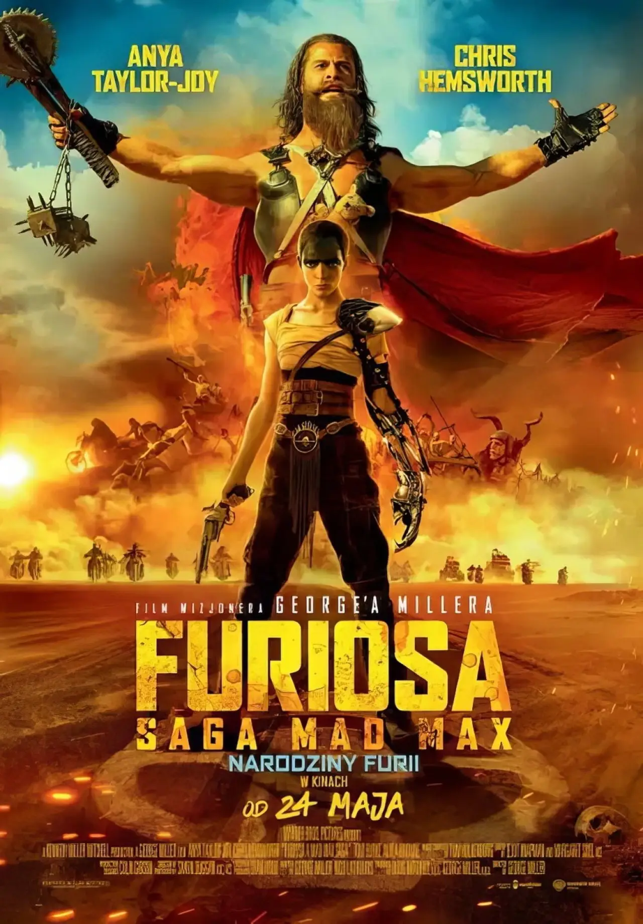 Plakat filmowy "Furiosa: Saga Mad Max"