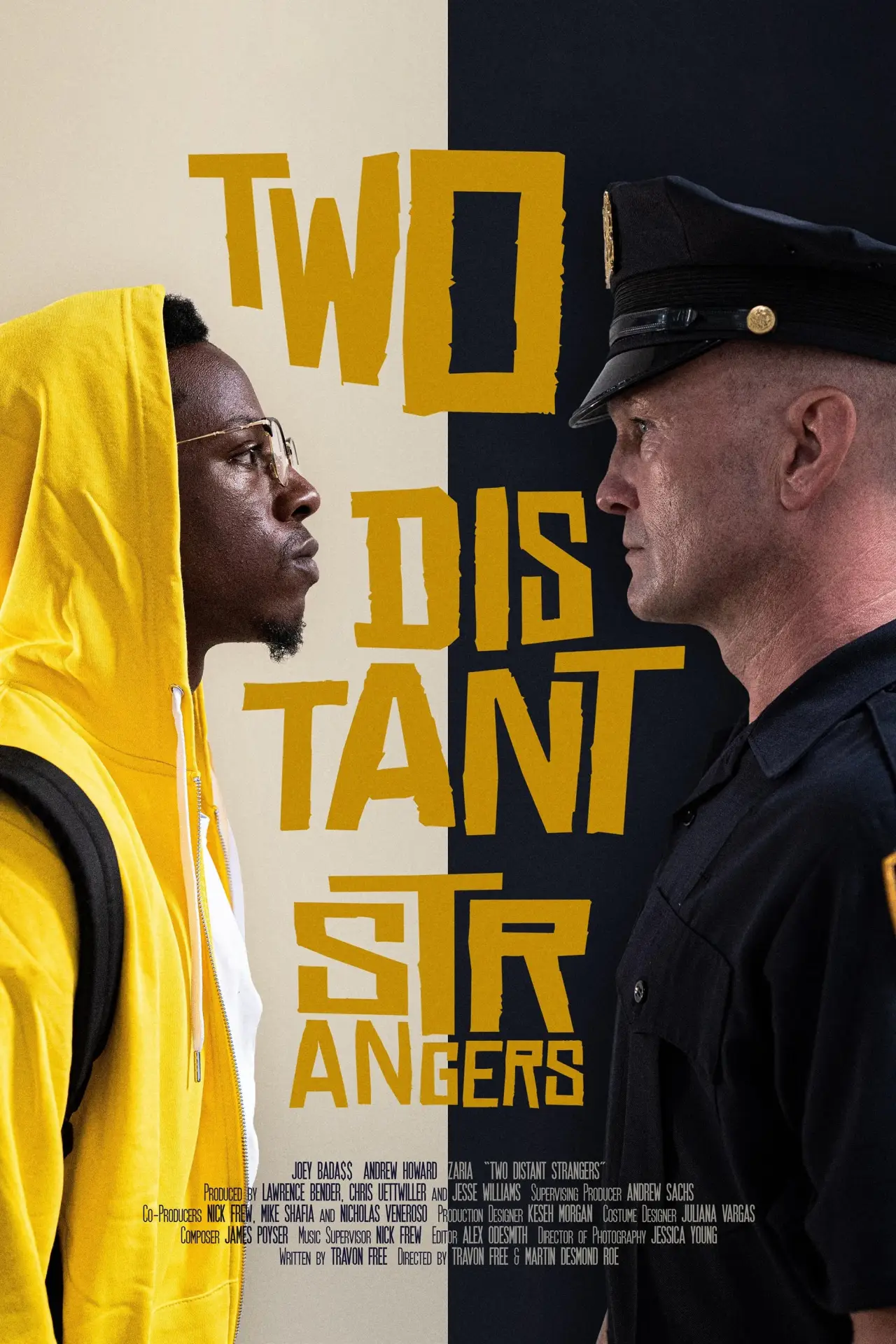 Plakat filmowy "Dwóch nieznajomych"