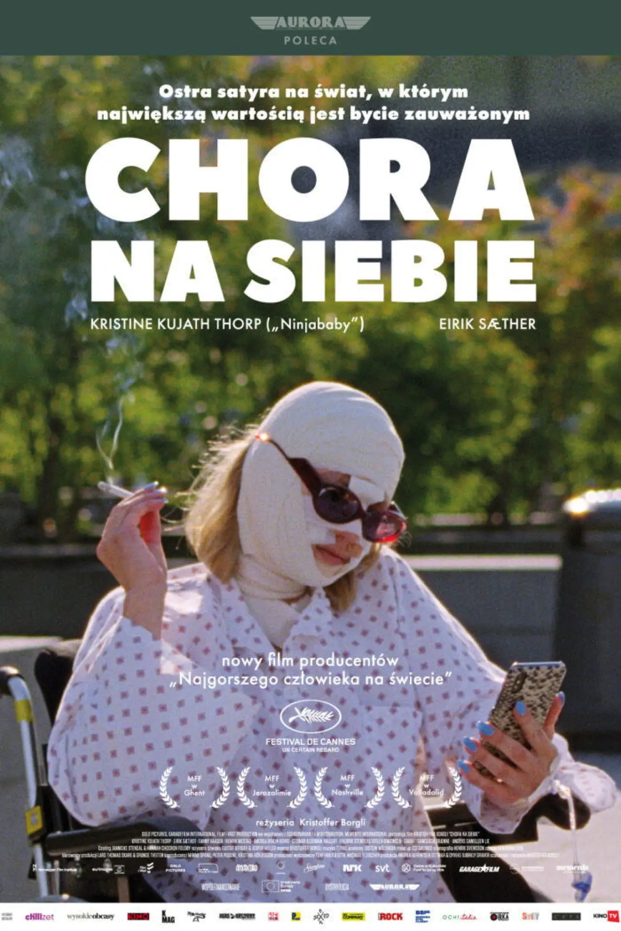 Plakat filmowy "Chora na siebie"