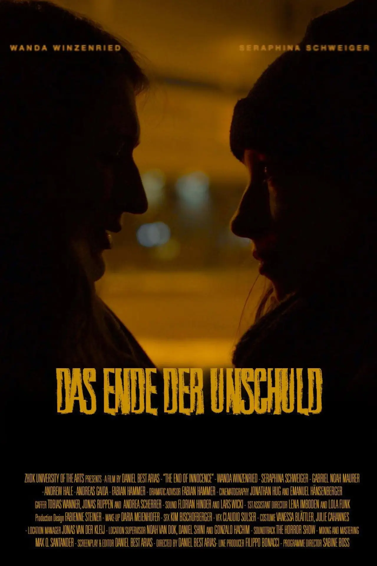 Plakat filmowy "Das Ende der Unschuld"
