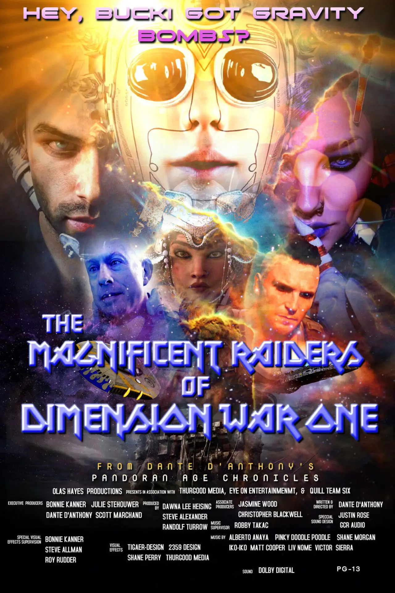 Plakat filmowy "The Magnificent Raiders of Dimension War One"