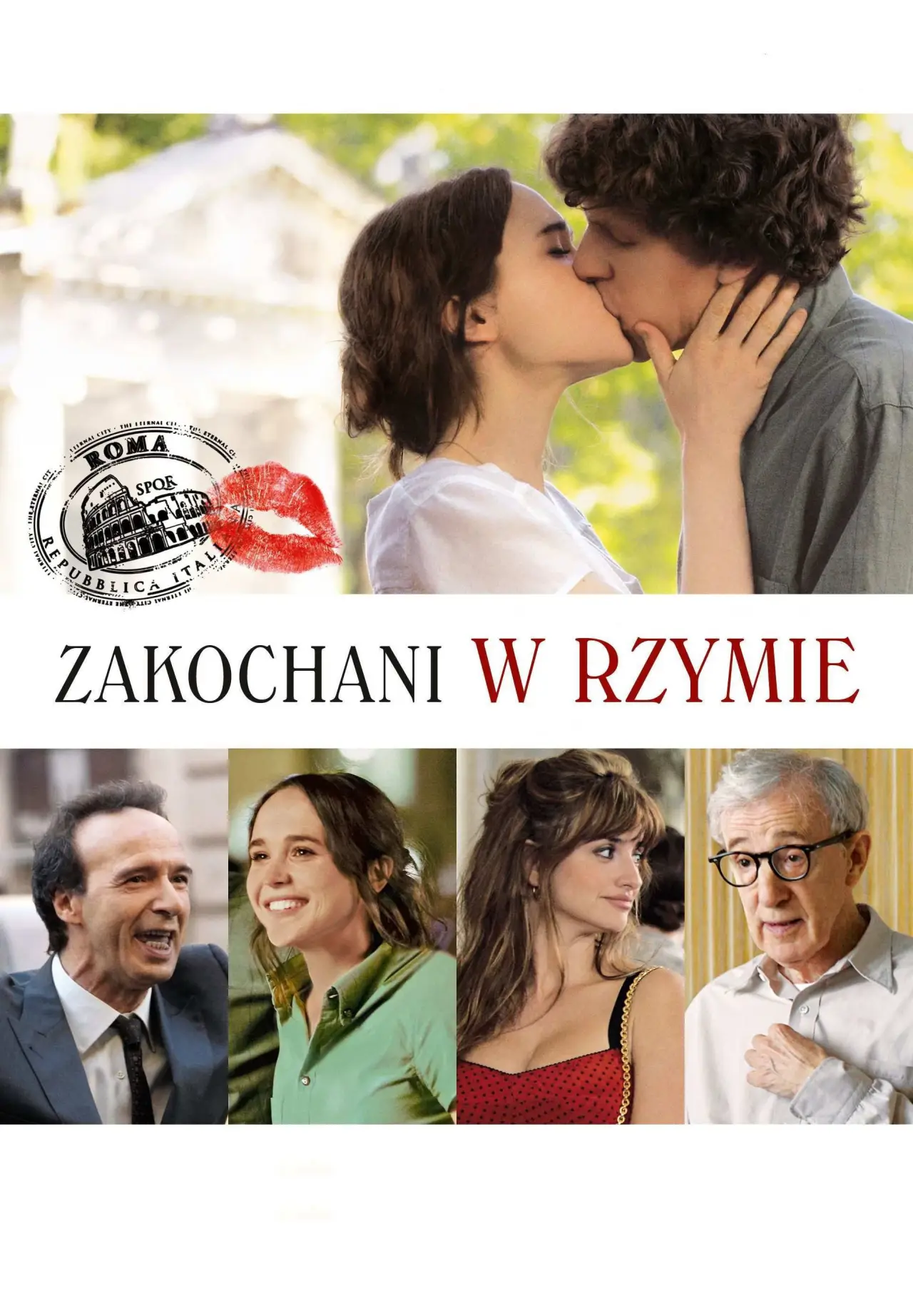 Plakat filmowy "Zakochani w Rzymie"