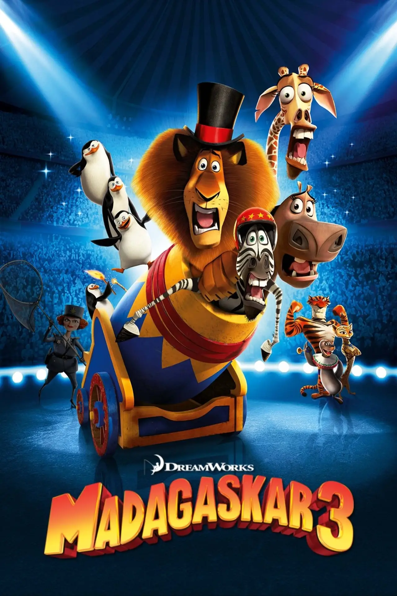 Plakat filmowy "Madagaskar 3"