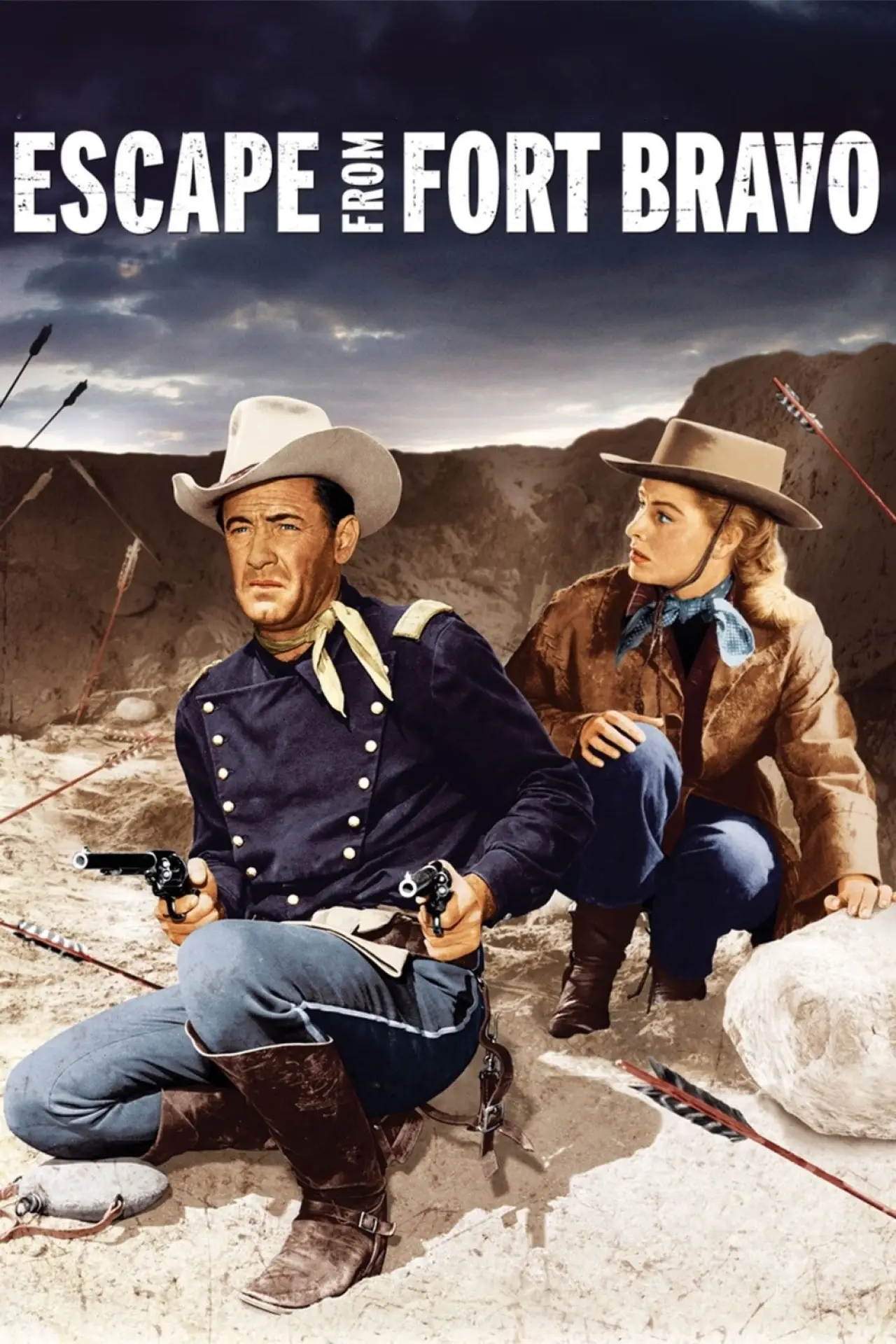 Plakat filmowy "Ucieczka z Fortu Bravo"