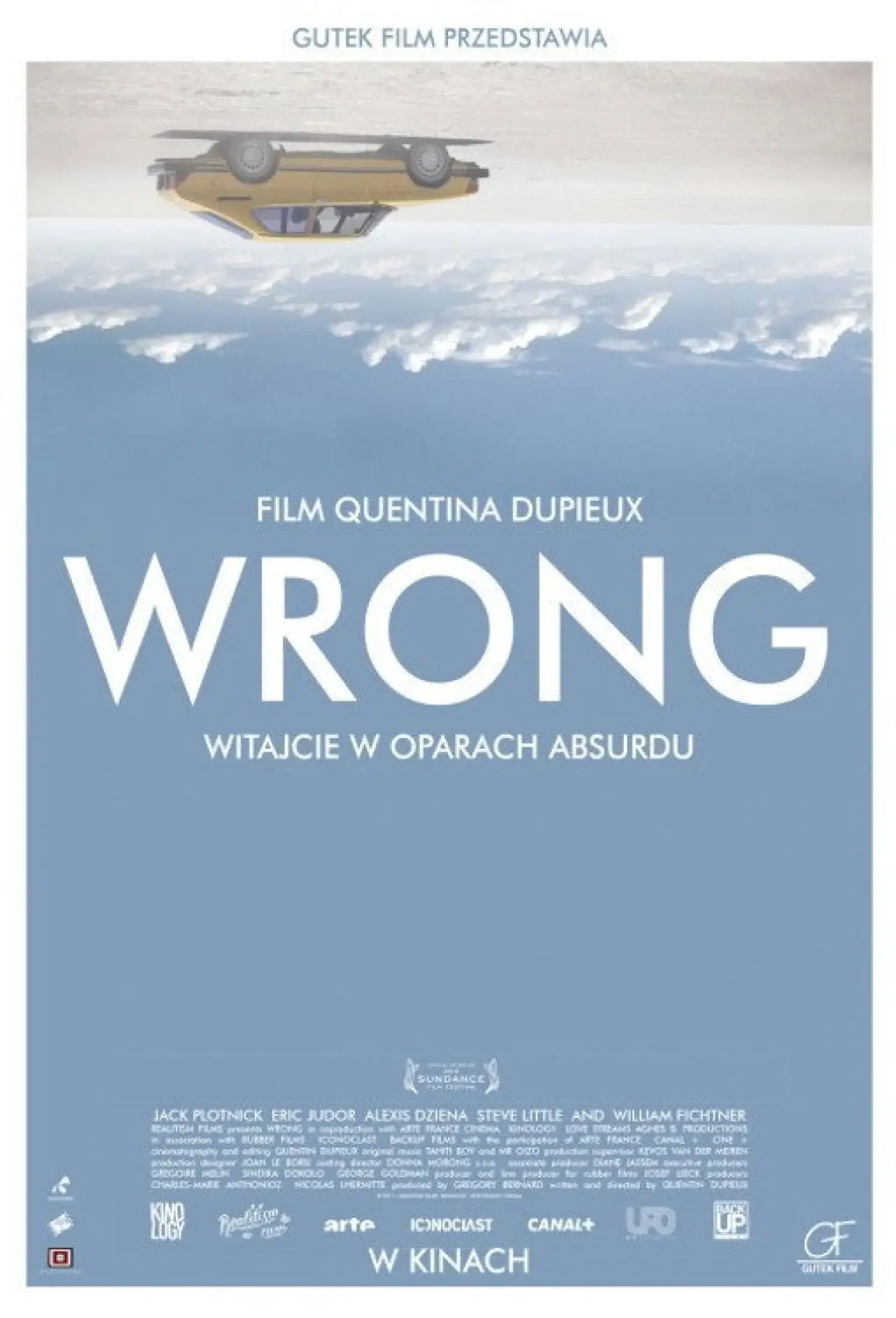 Plakat filmowy "Witajcie w oparach absurdu."
