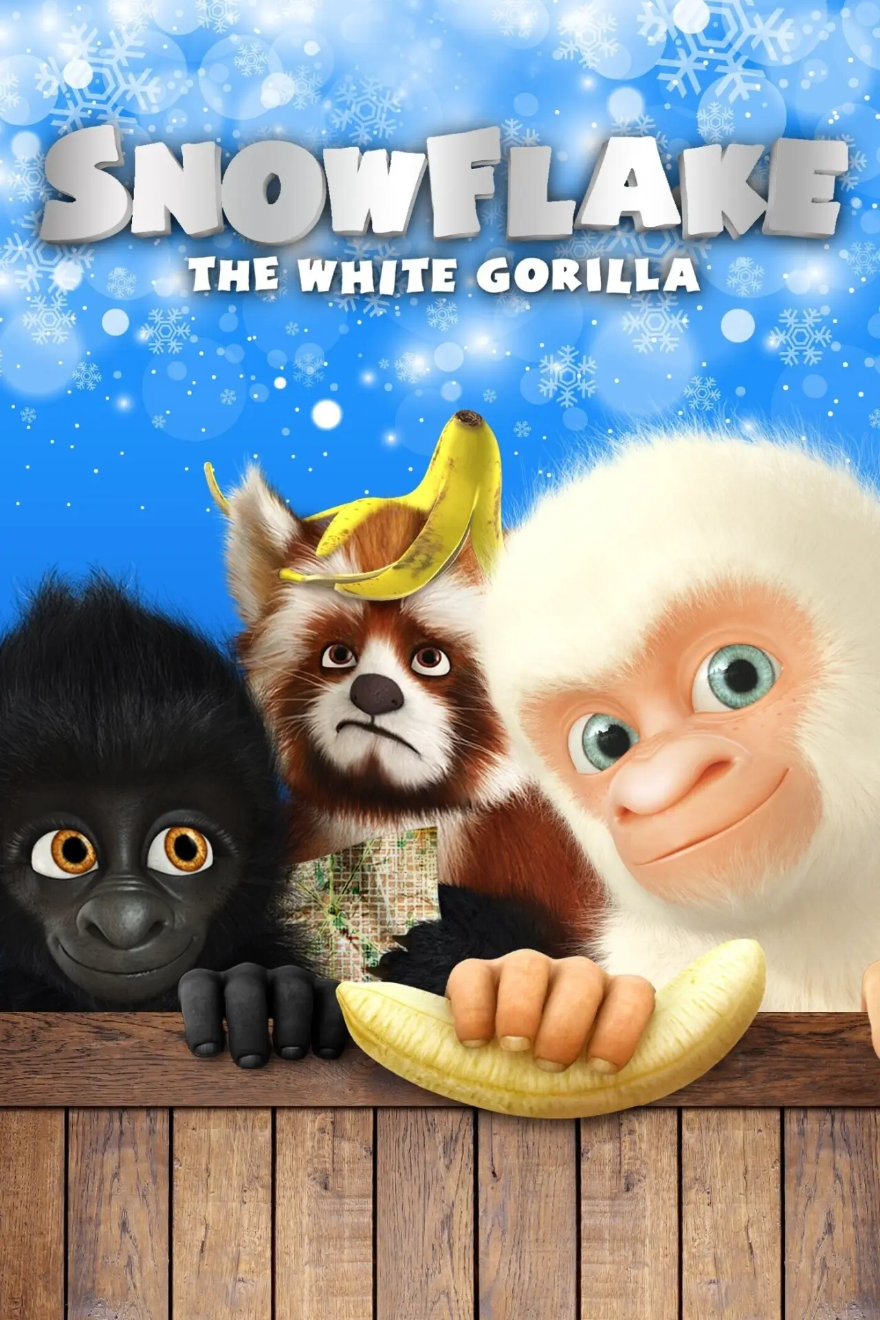 Plakat filmowy "Goryl Śnieżek w Barcelonie"