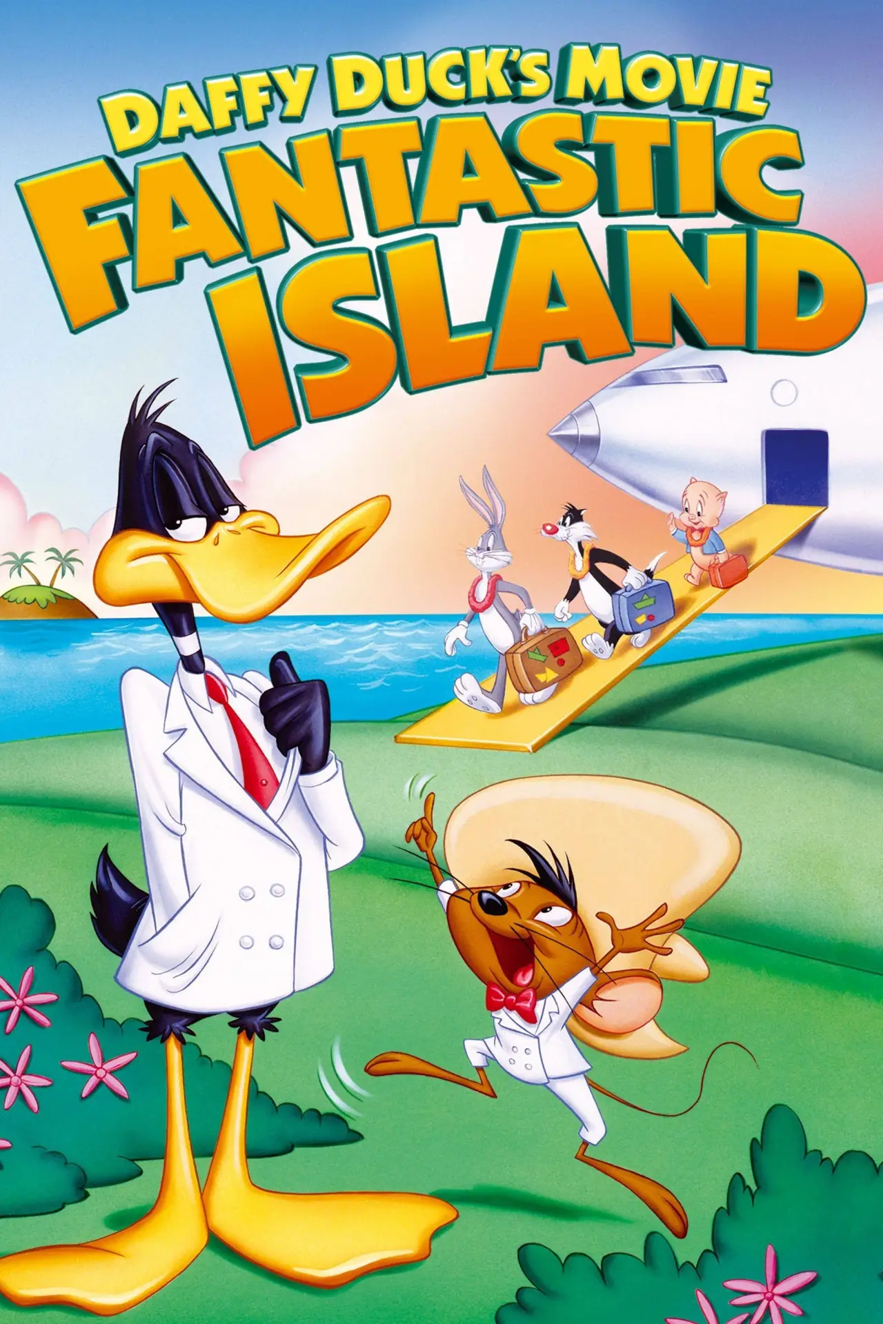 Plakat filmowy "Kaczor Daffy - Fantastyczna wyspa"
