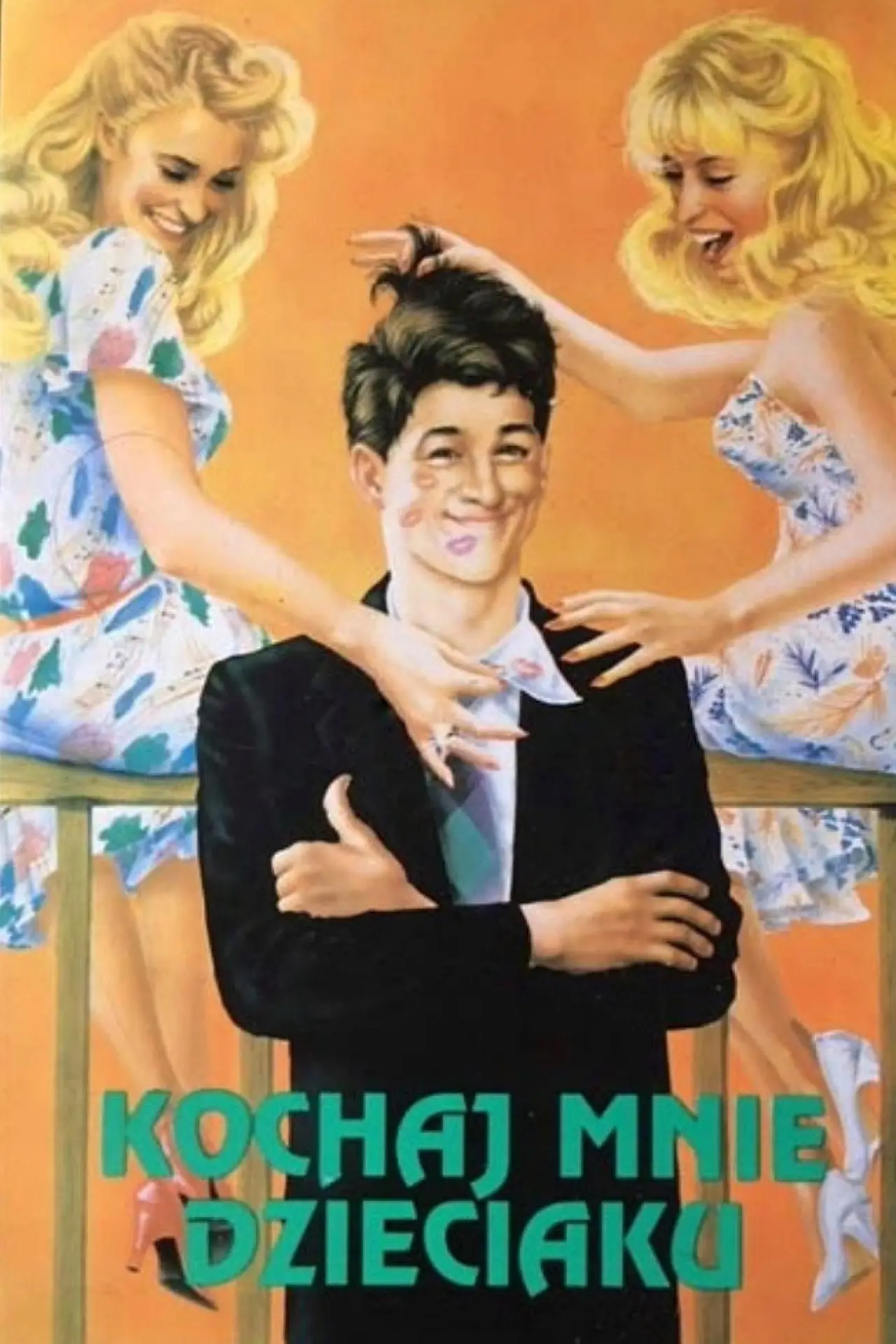 Plakat filmowy "Kochaj mnie dzieciaku"