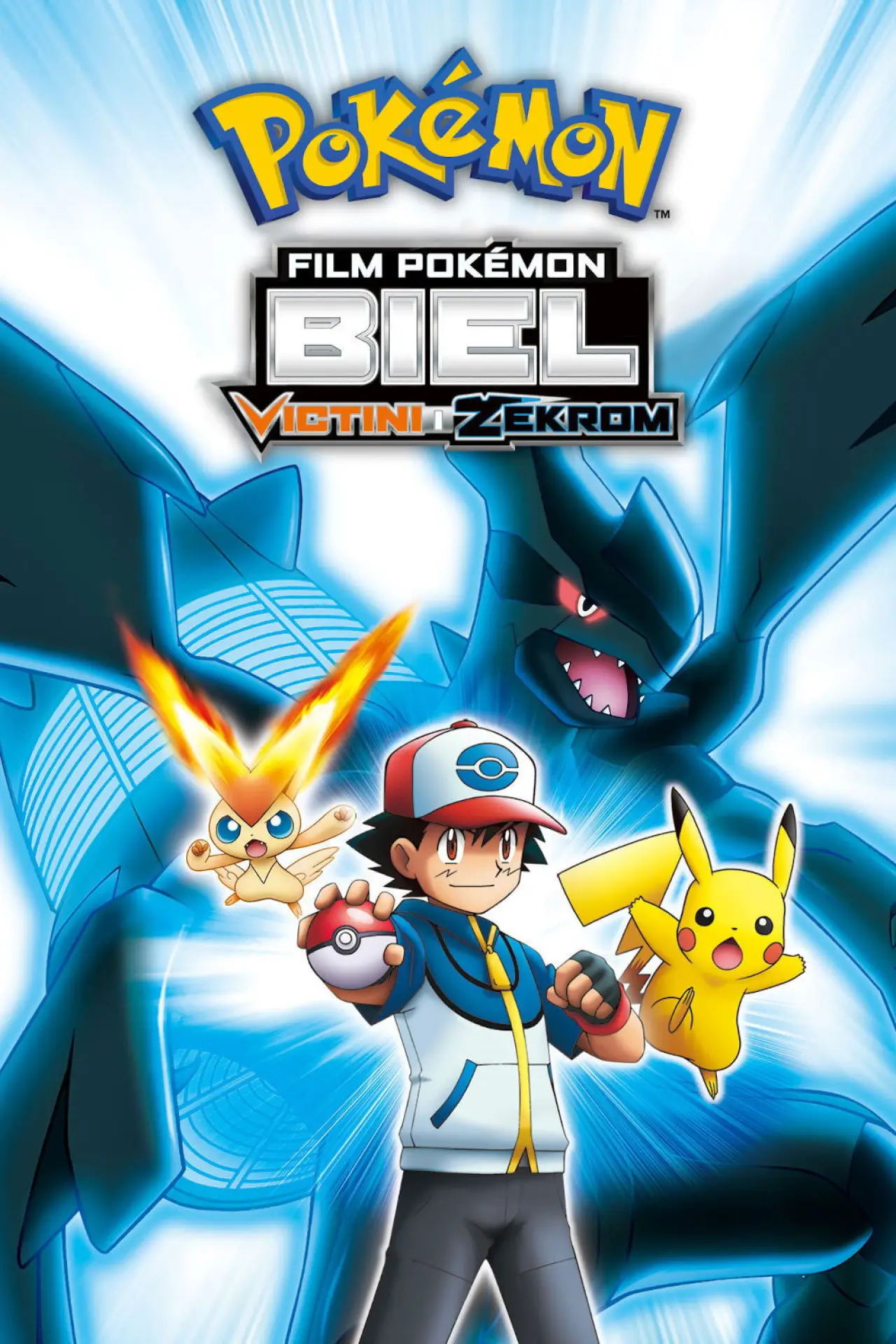 Plakat filmowy "Pokémon: Biel - Victini i Zekrom"