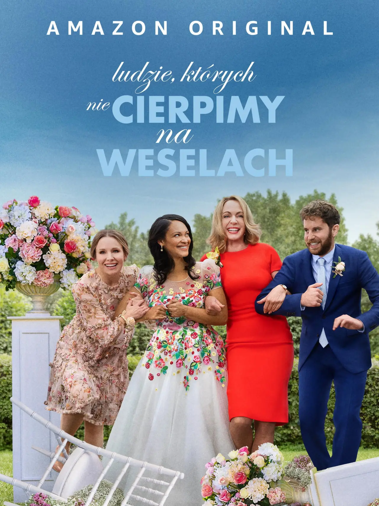 Plakat filmowy "Ludzie, których nie cierpimy na weselach"