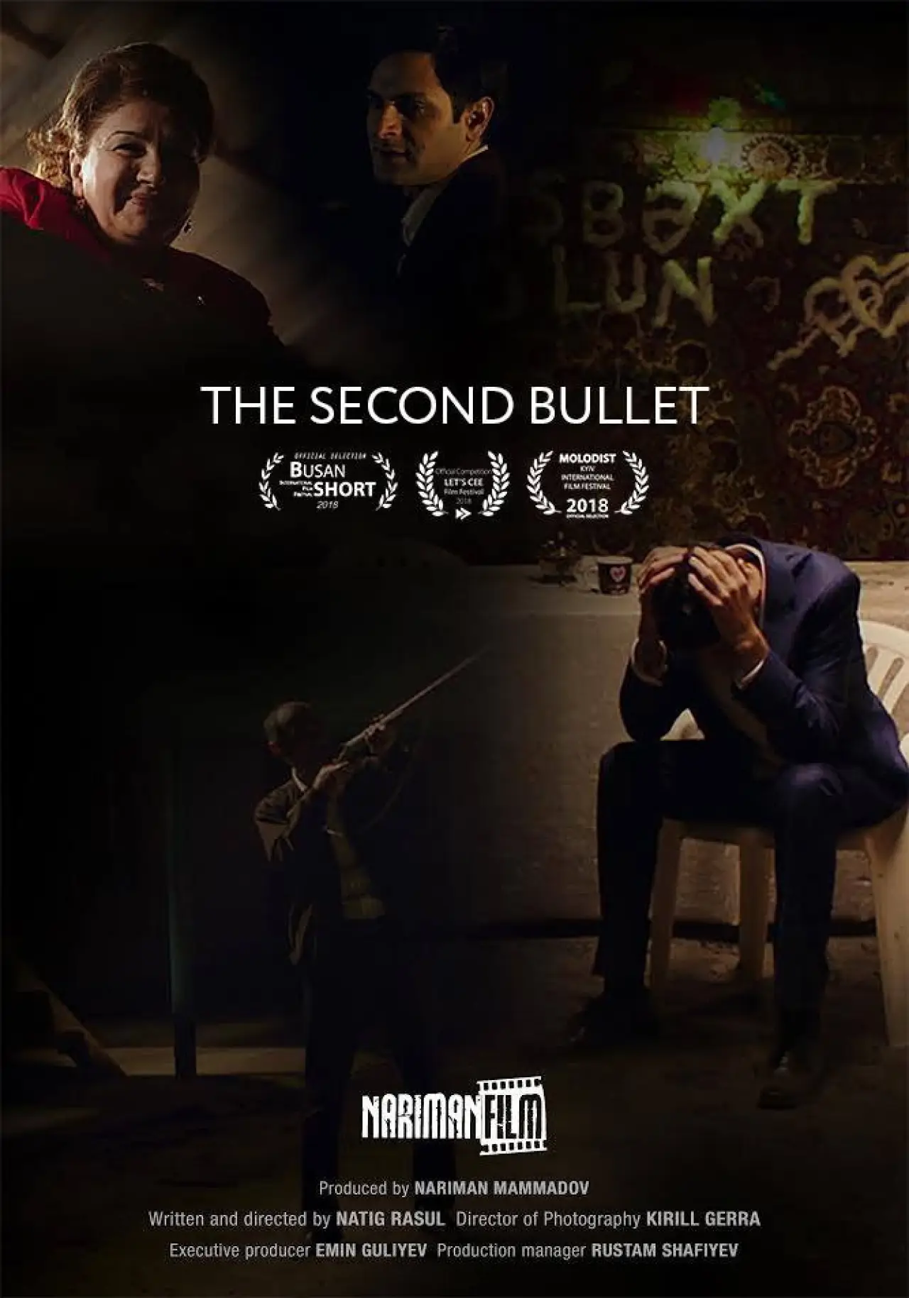 Plakat filmowy "İkinci güllə"