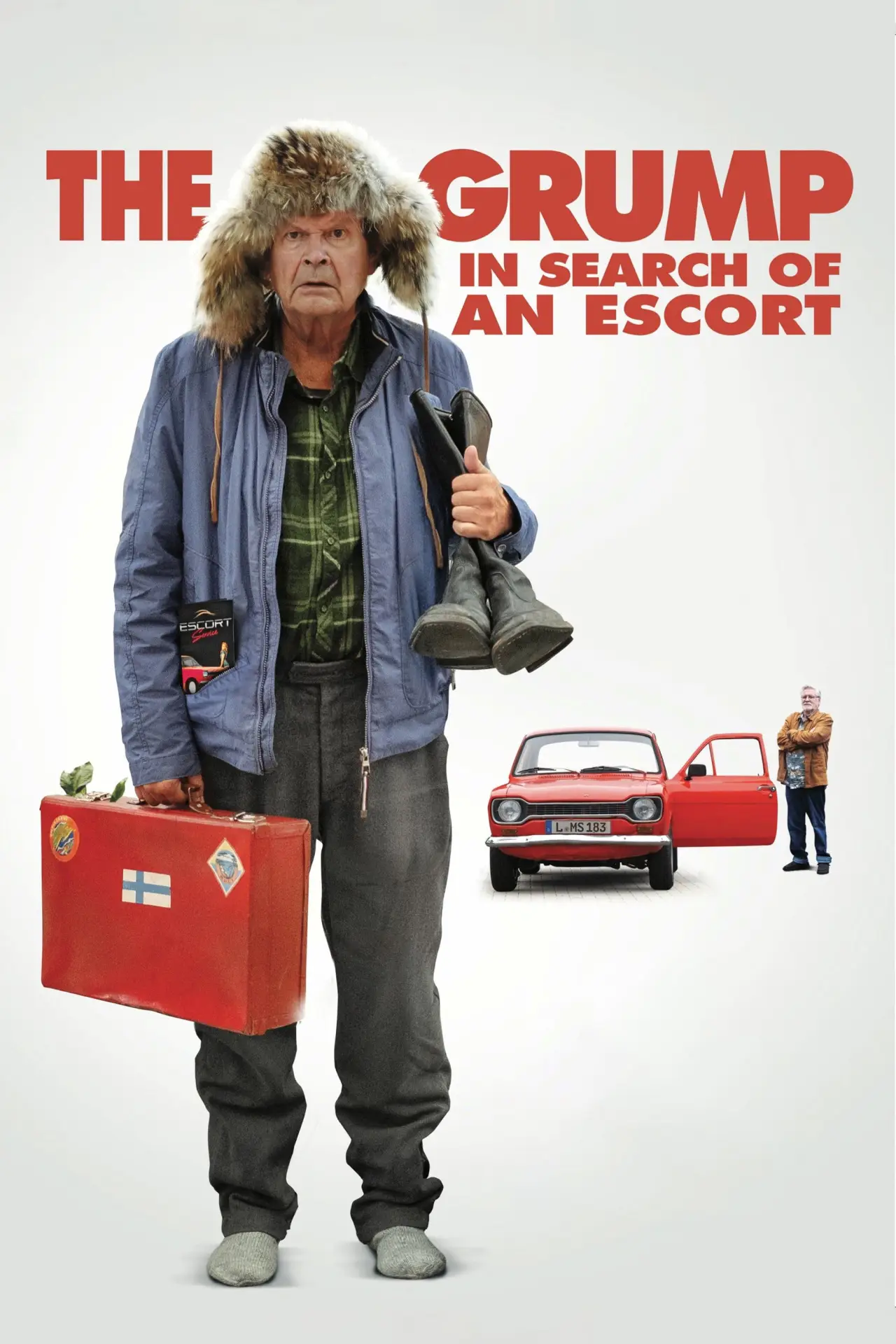 Plakat filmowy "Stary człowiek w poszukiwaniu escorta"