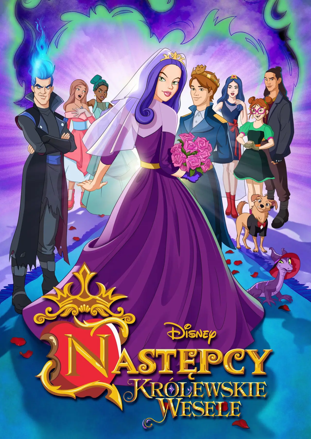 Plakat filmowy "Następcy: Królewskie wesele"