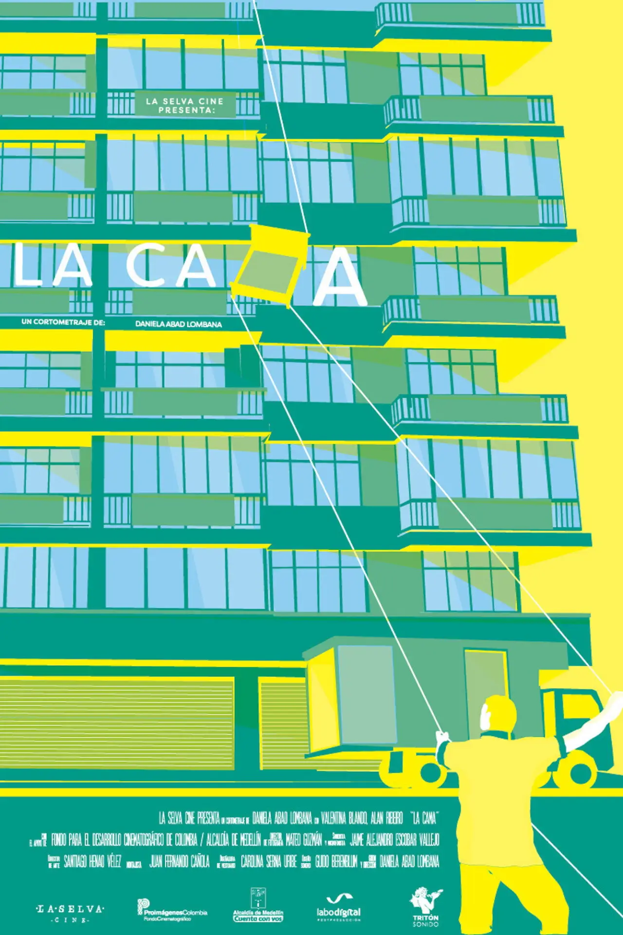 Plakat filmowy "La Cama"
