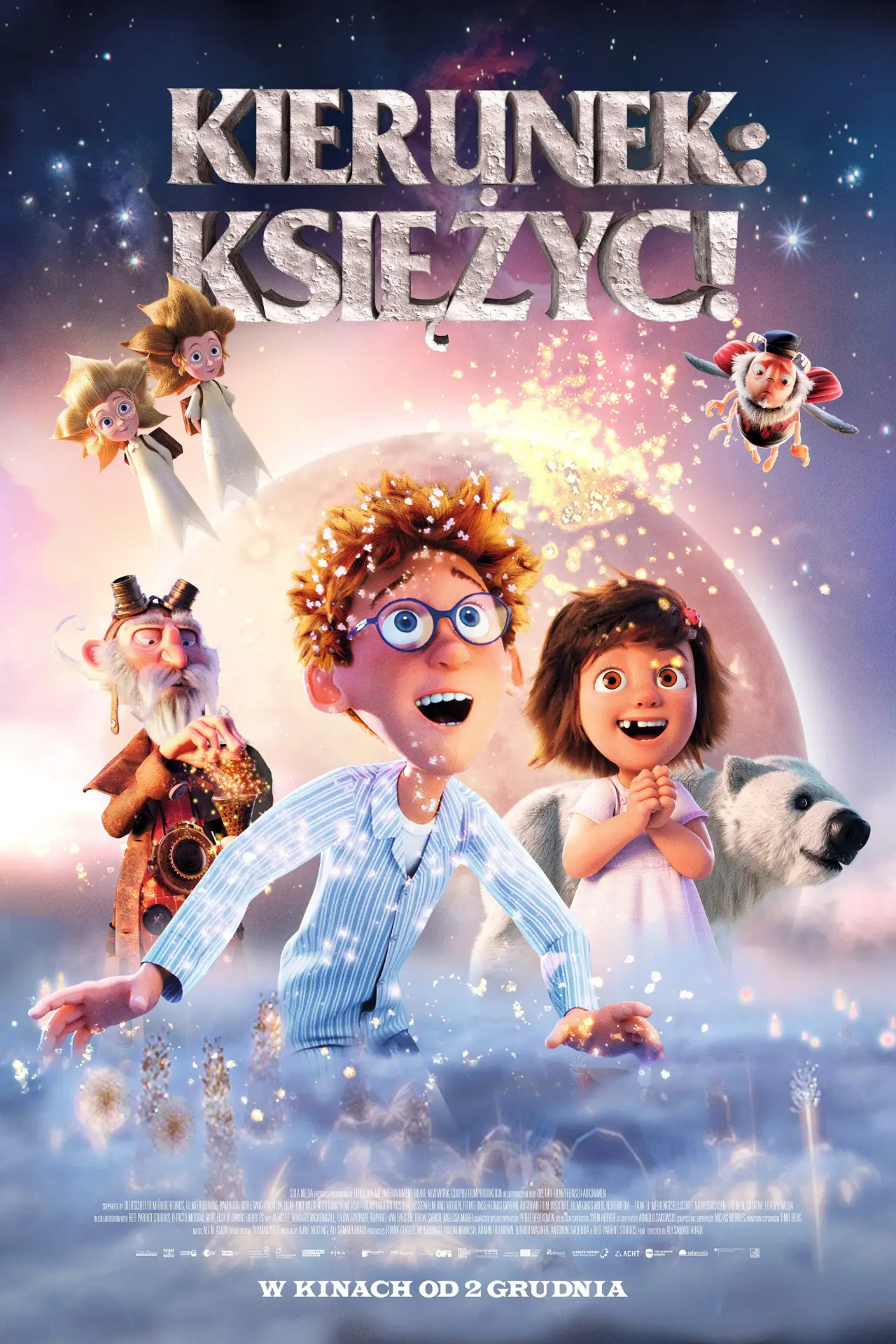 Plakat filmowy "Kierunek: Księżyc!"
