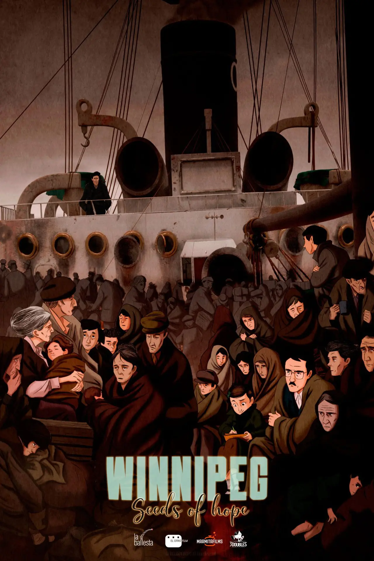 Plakat filmowy "Winnipeg, El Barco de la Esperanza"