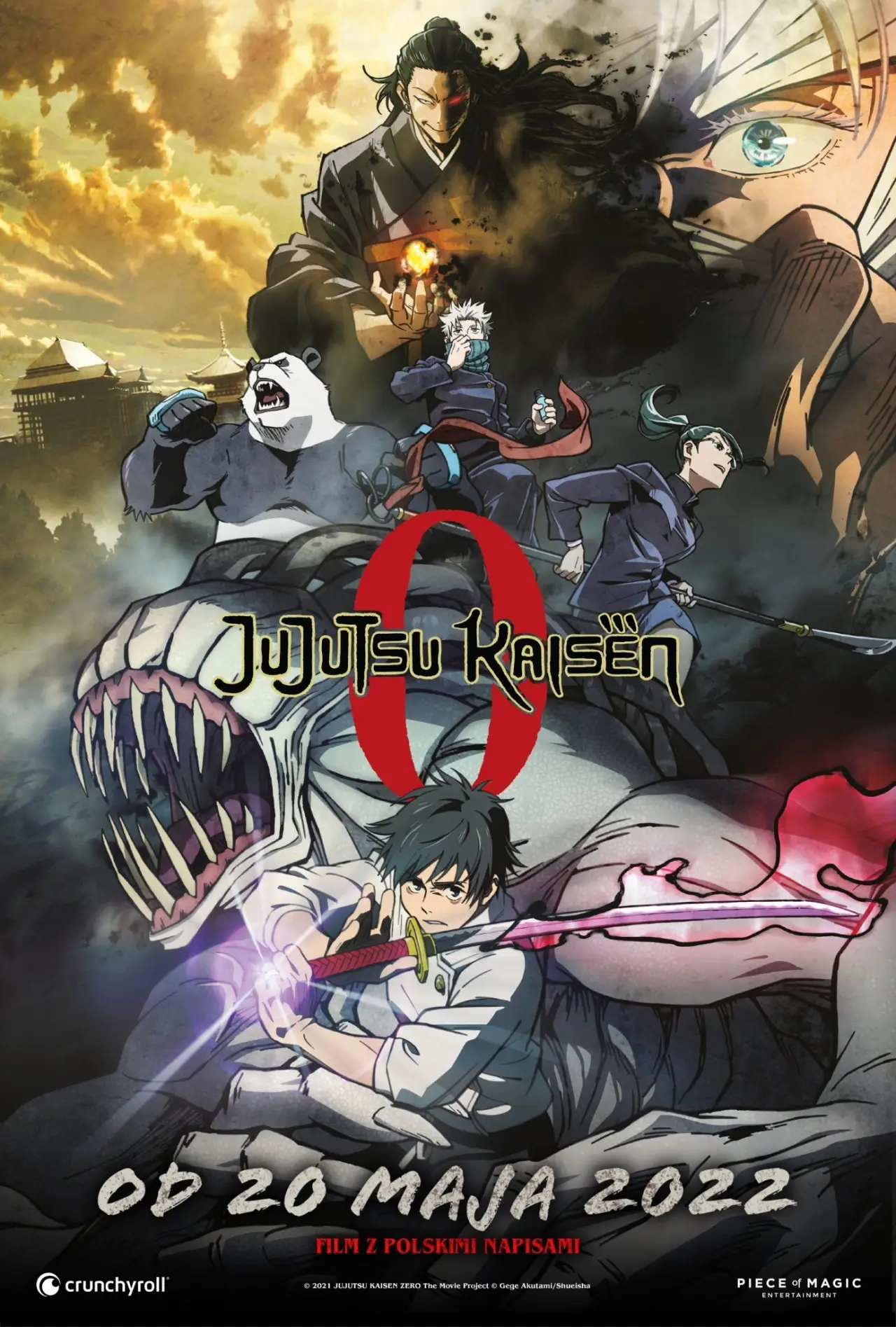 Plakat filmowy "Jujutsu Kaisen 0: The Movie"