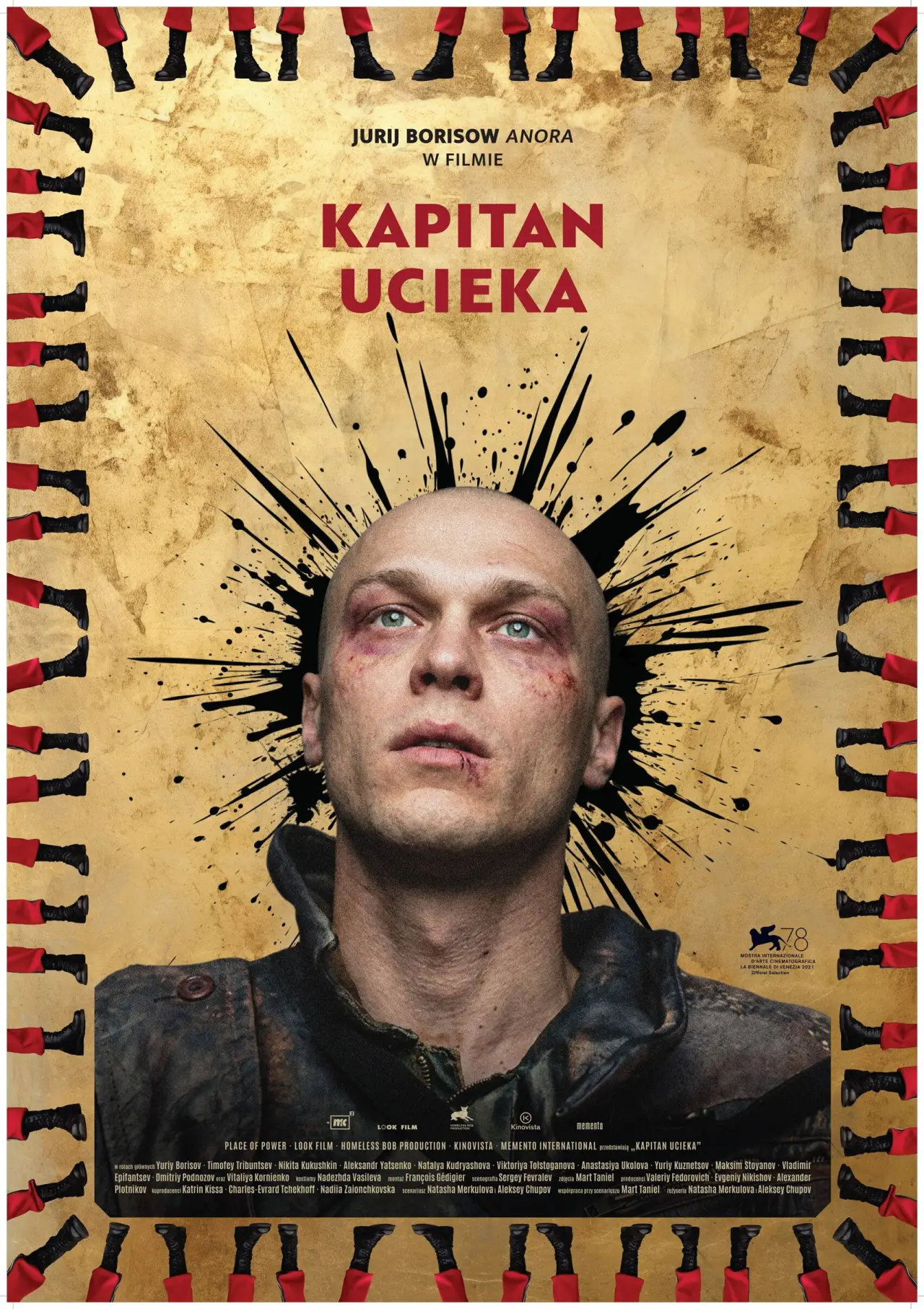 Plakat filmowy "Kapitan ucieka"
