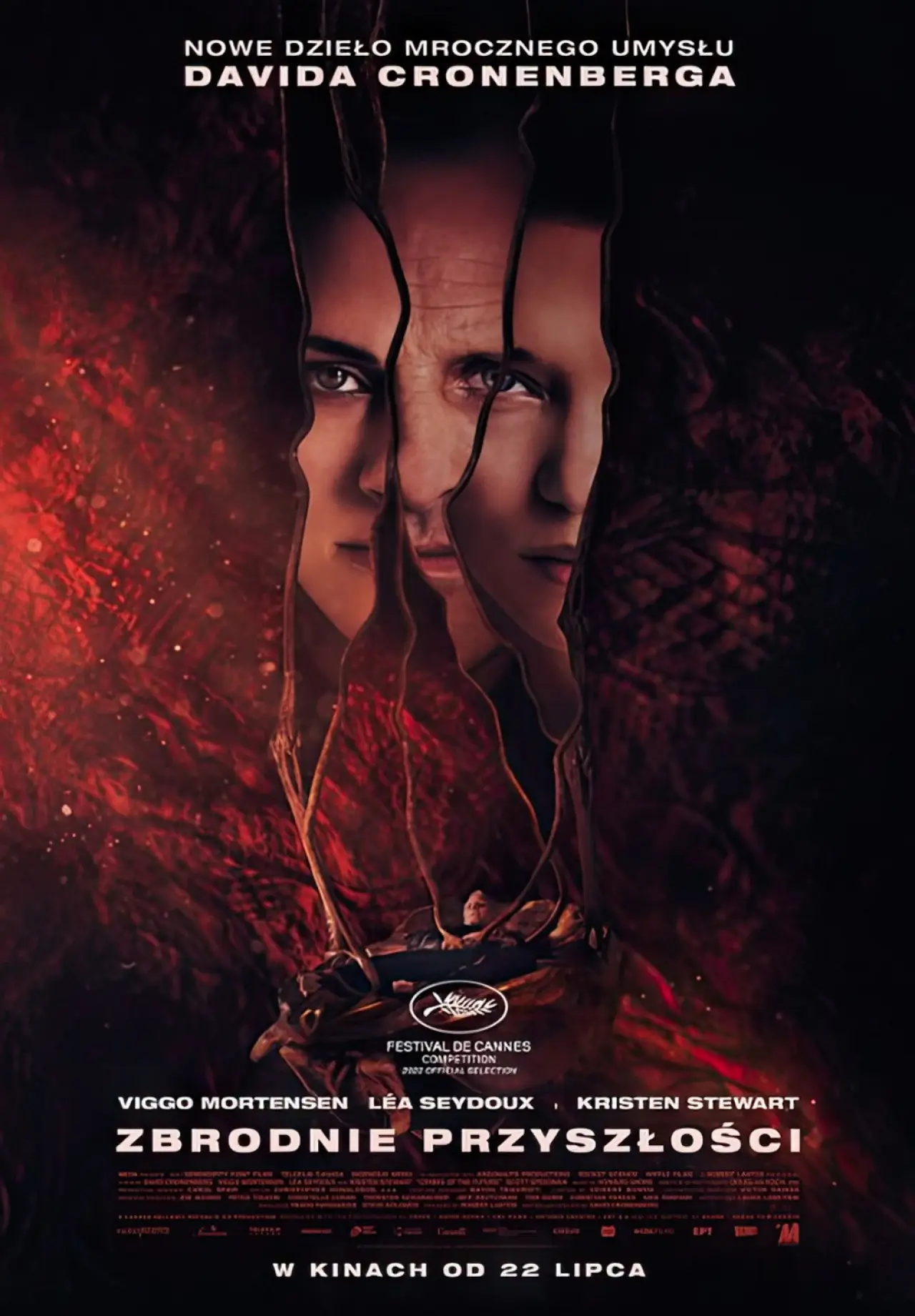 Plakat filmowy "Zbrodnie przyszłości"