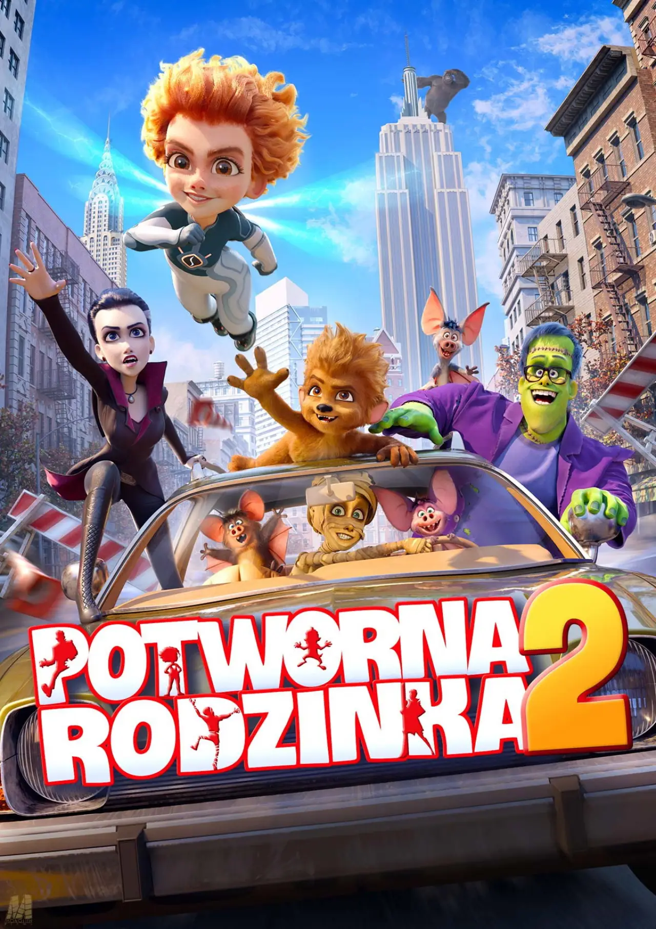 Plakat filmowy "Potworna rodzinka 2"