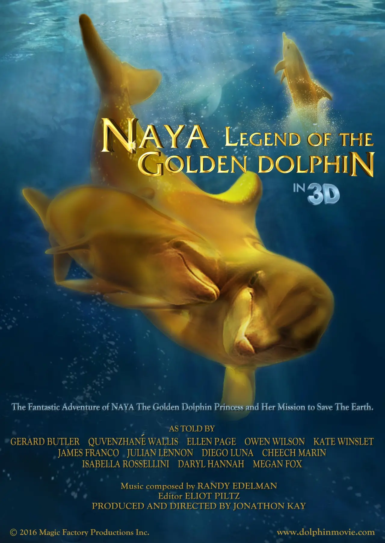 Plakat filmowy "Naya: Legend of the Golden Dolphin"