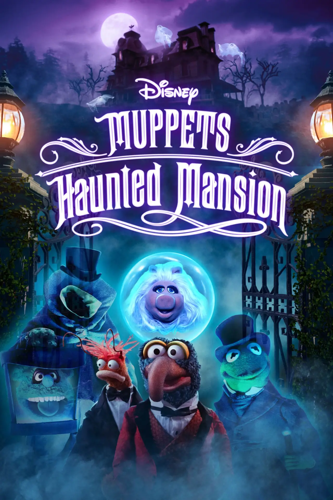 Plakat filmowy "Muppety w Nawiedzonym Dworze"