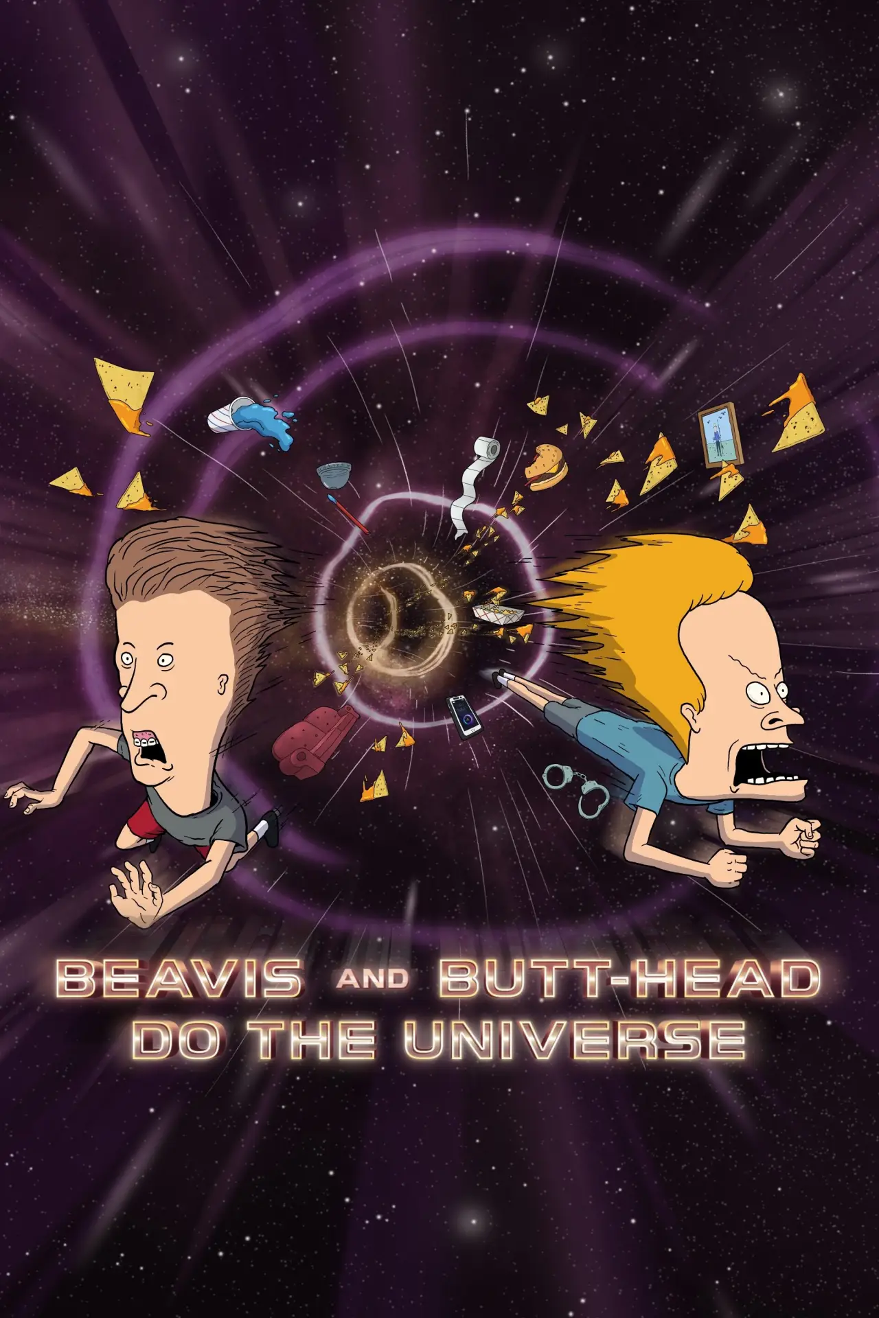 Plakat filmowy "Beavis i Butt-Head w kosmosie"