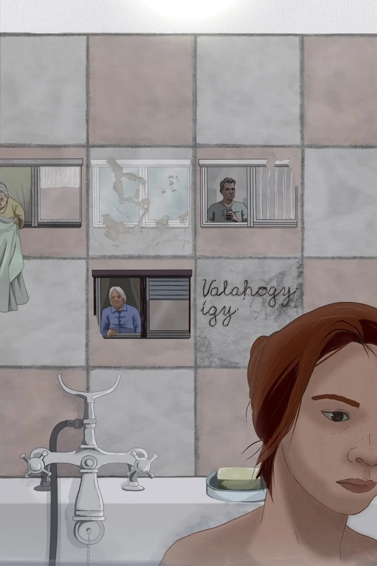 Plakat filmowy "Valahogy így"
