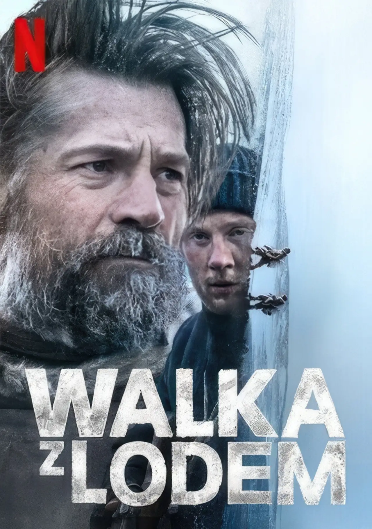 Plakat filmowy "Walka z lodem"